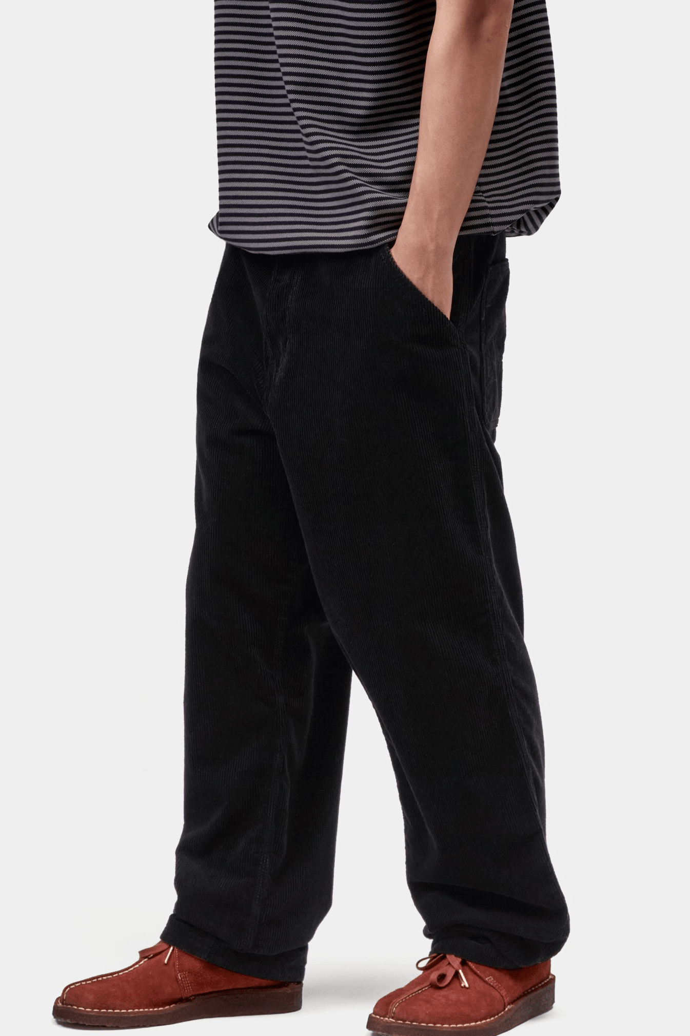 CARHARTT WIP-Simple Pant Cord-Black Rinsed-BACKYARD