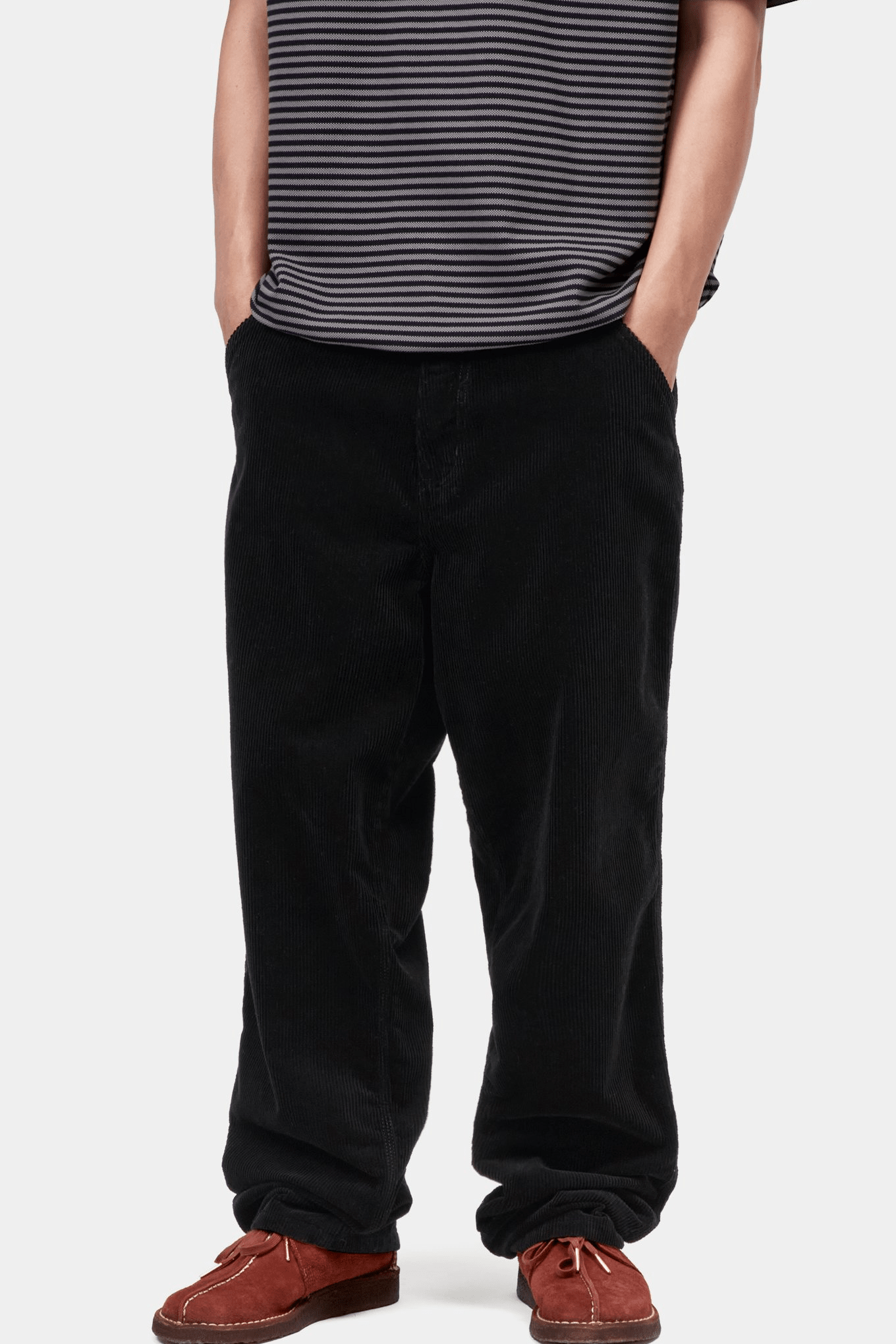 CARHARTT WIP-Simple Pant Cord-Black Rinsed-BACKYARD