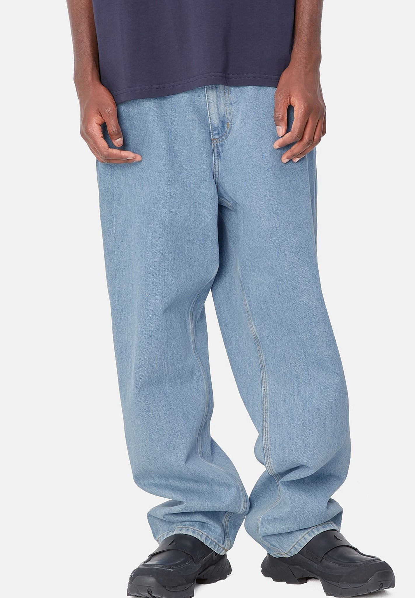 CARHARTT WIP - Single Knee Pant - Blue Stone Bleached - BACKYARD