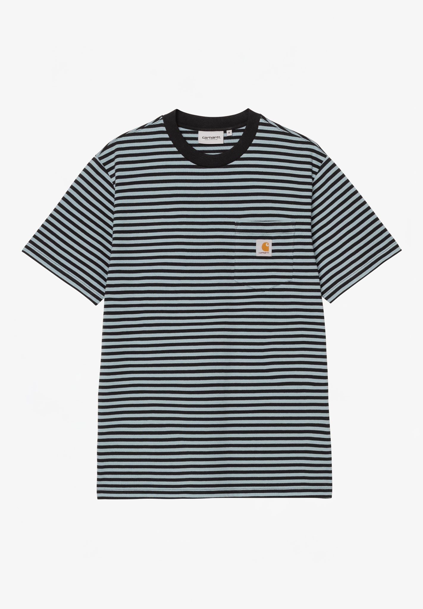 CARHARTT WIP - S/S Verner Pocket T-Shirt - Verner Stripe Black Citadel - BACKYARD