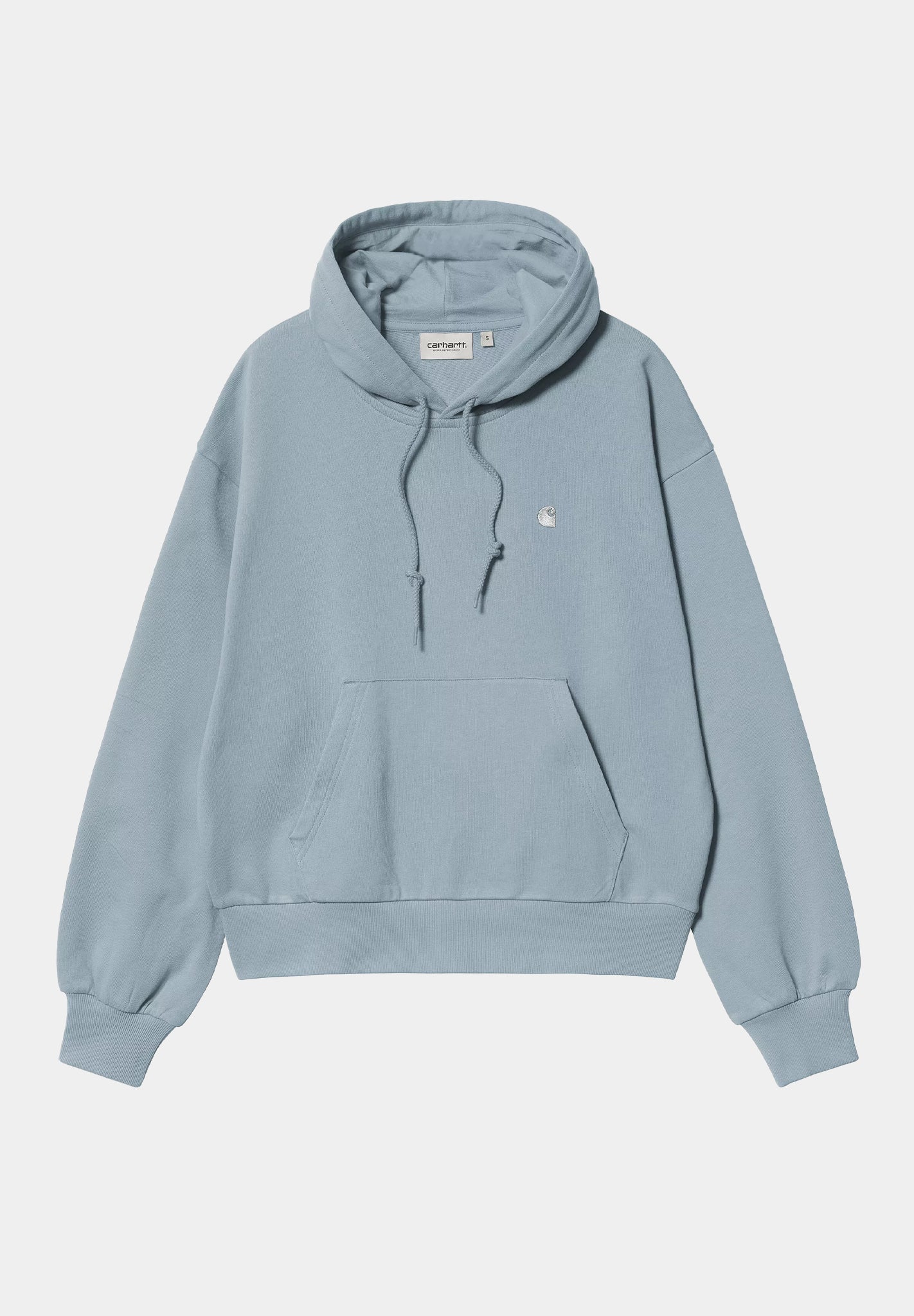 CARHARTT WIP - W' Hooded Casey Sweatshirt - Frosted Blue Silver - BACKYARD