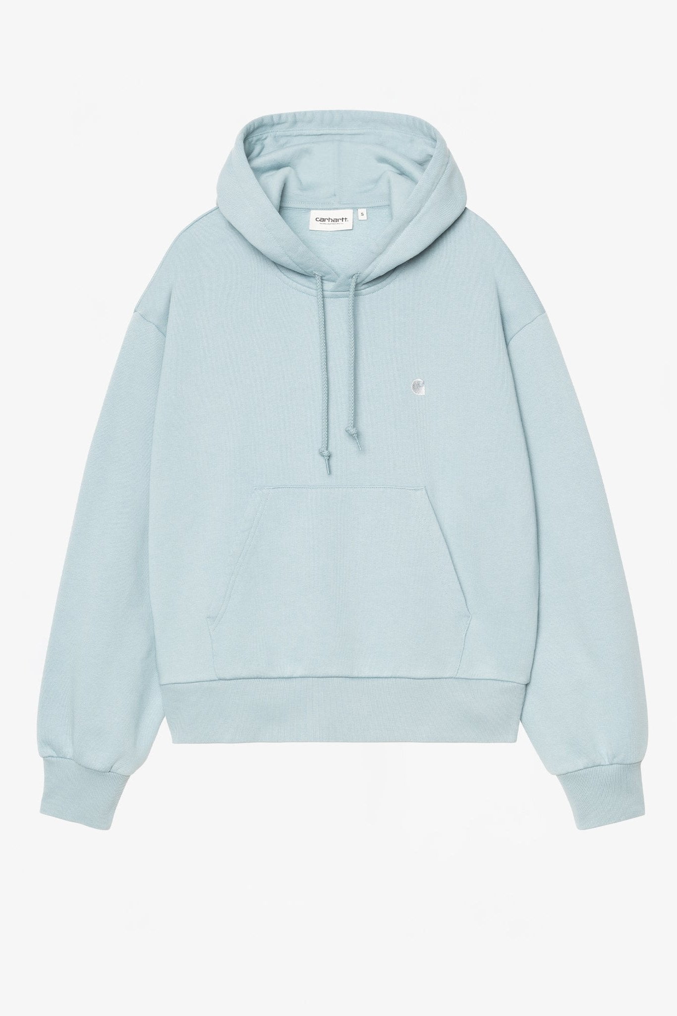 CARHARTT WIP - Women W' Hooded Casey Sweatshirt - Tourmaline Silver - BACKYARD
