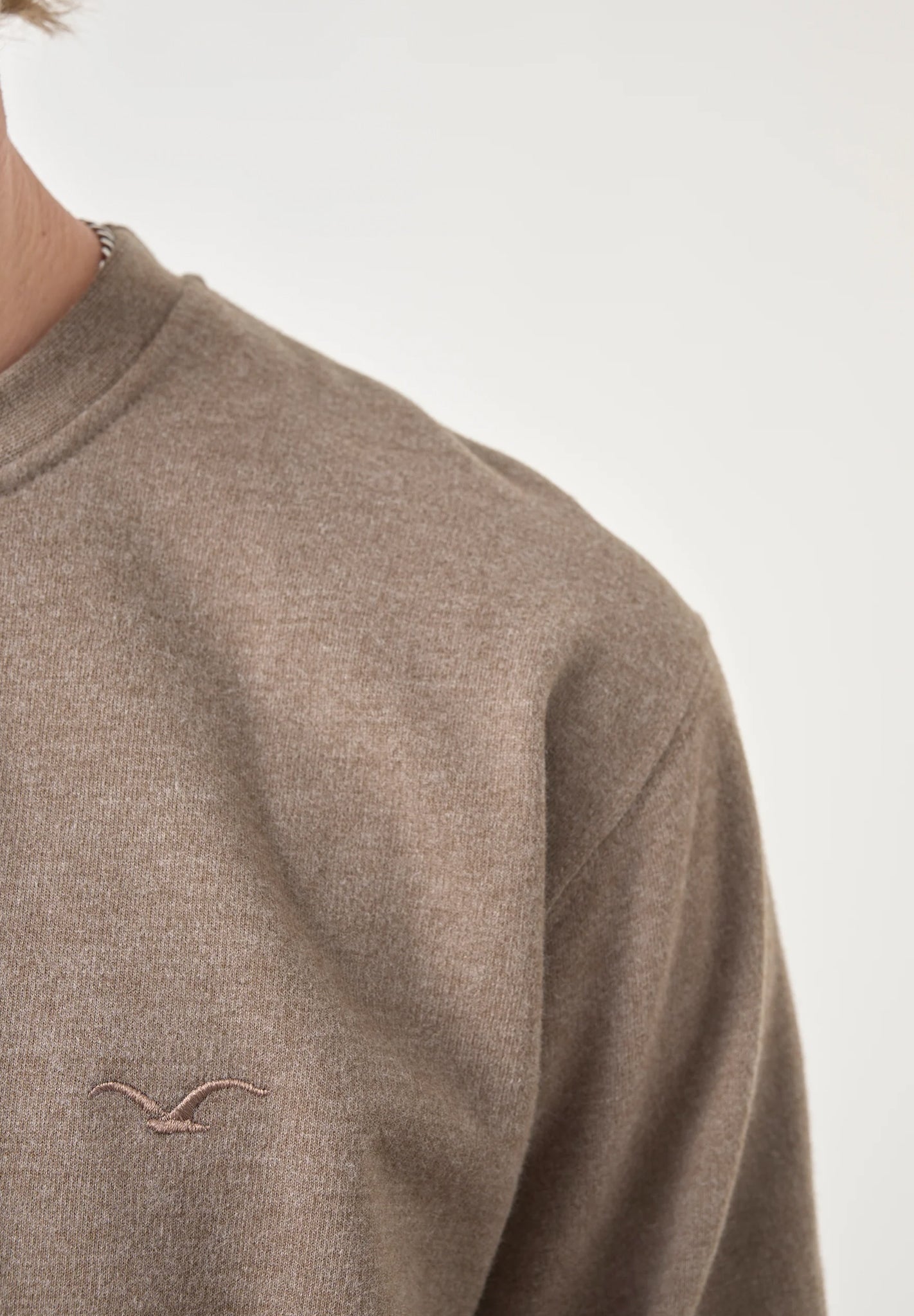 CLEPTOMANICX - Ligull Crewneck - Heather Rain Drum - BACKYARD