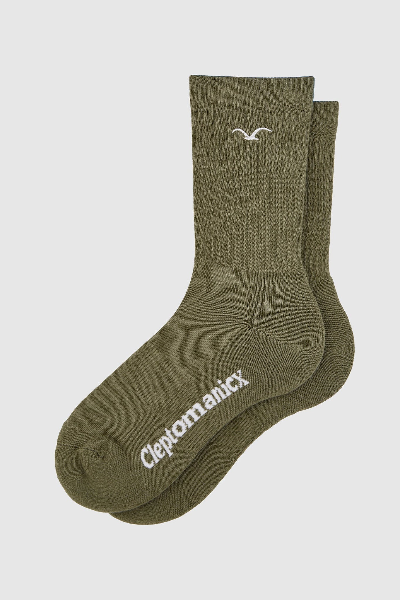 CLEPTOMANICX - Ligull Socks - Burnt Olive - BACKYARD