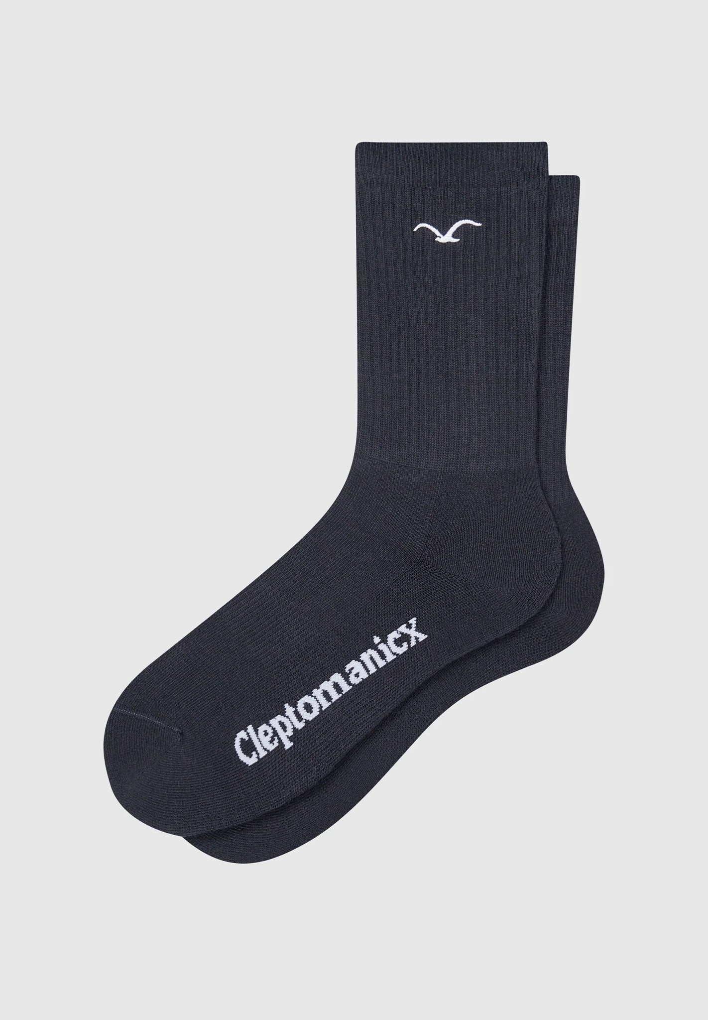 CLEPTOMANICX - Ligull Socks - Blue Graphite - BACKYARD