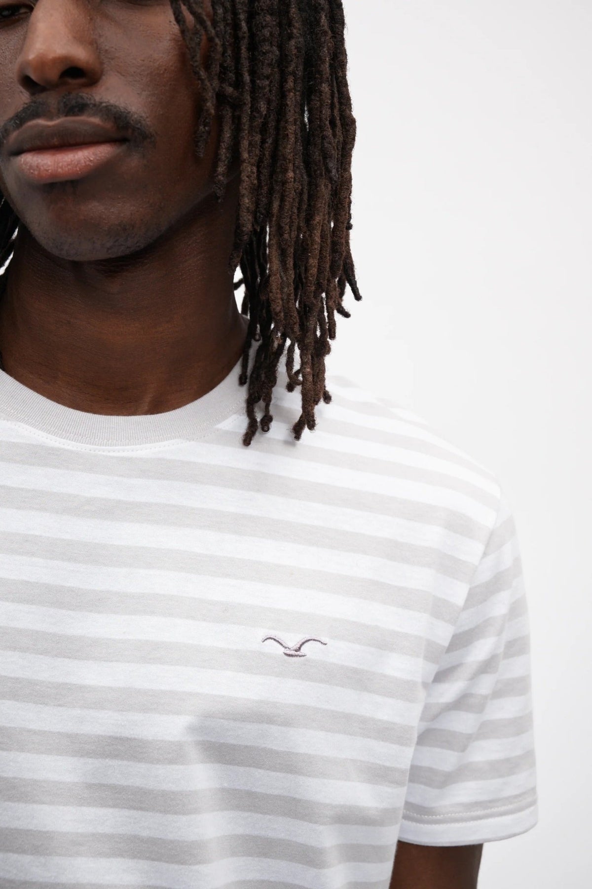 CLEPTOMANICX-Ligull Stripe Basic Tee-Raindrops-BACKYARD