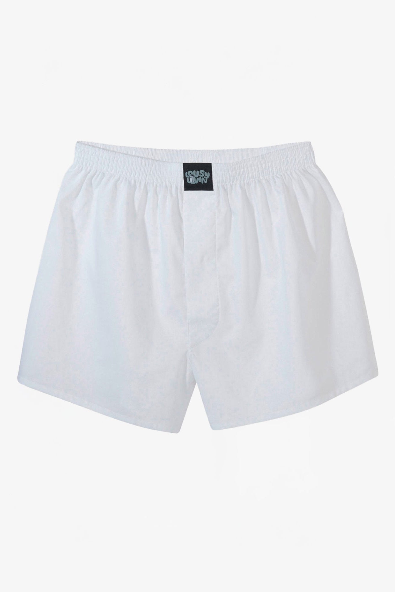 CLEPTOMANICX - Plain Boxershorts - White - BACKYARD