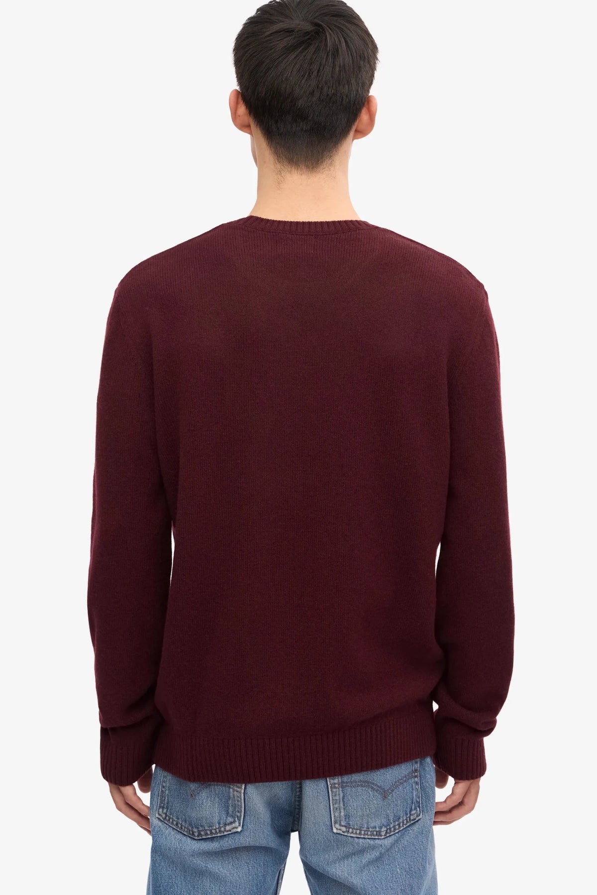 COLORFUL STANDARD-Classic Merino Wool Crew-Oxblood Red-BACKYARD