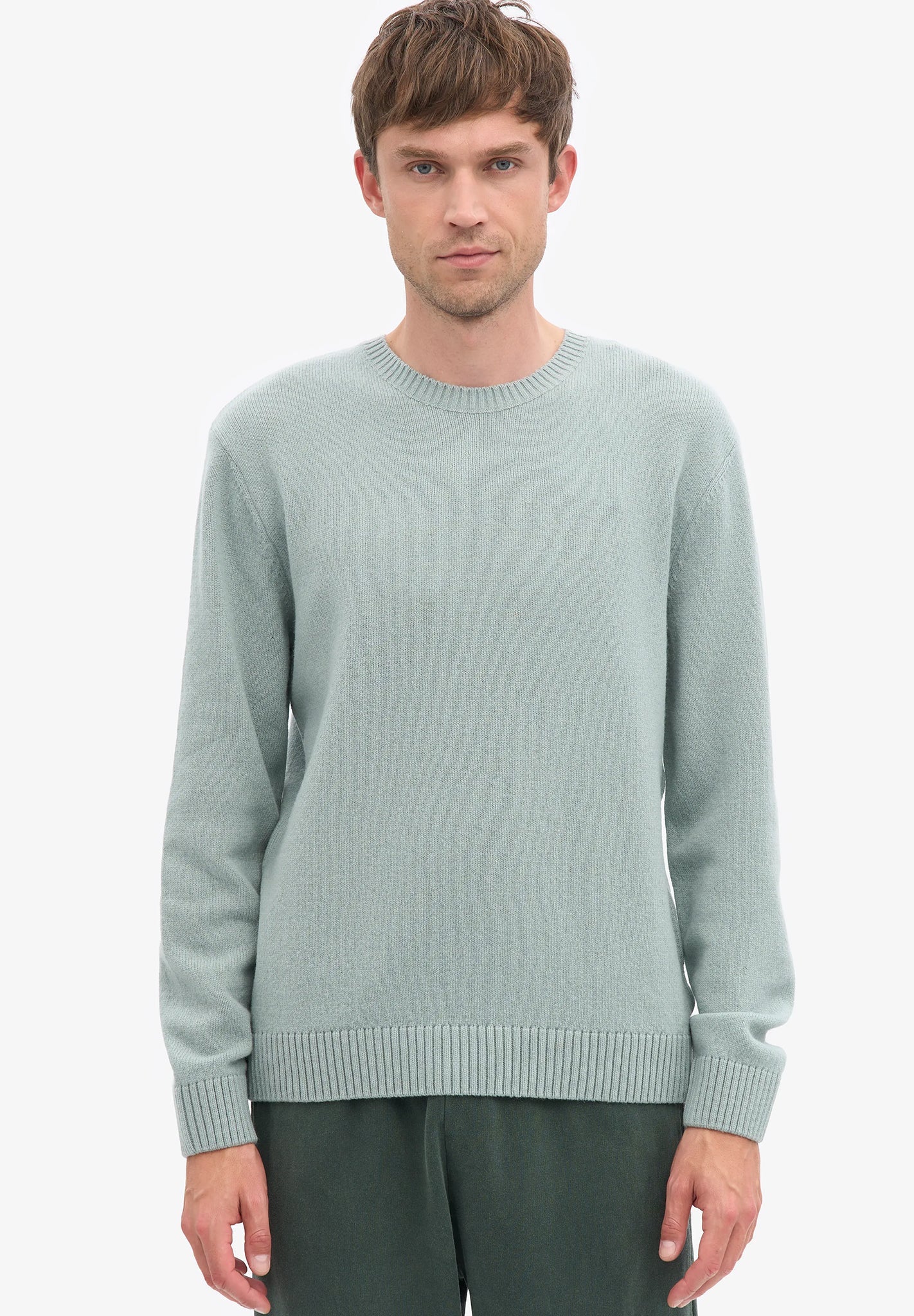 COLORFUL STANDARD - Classic Merino Wool Crew - Steel Blue - BACKYARD