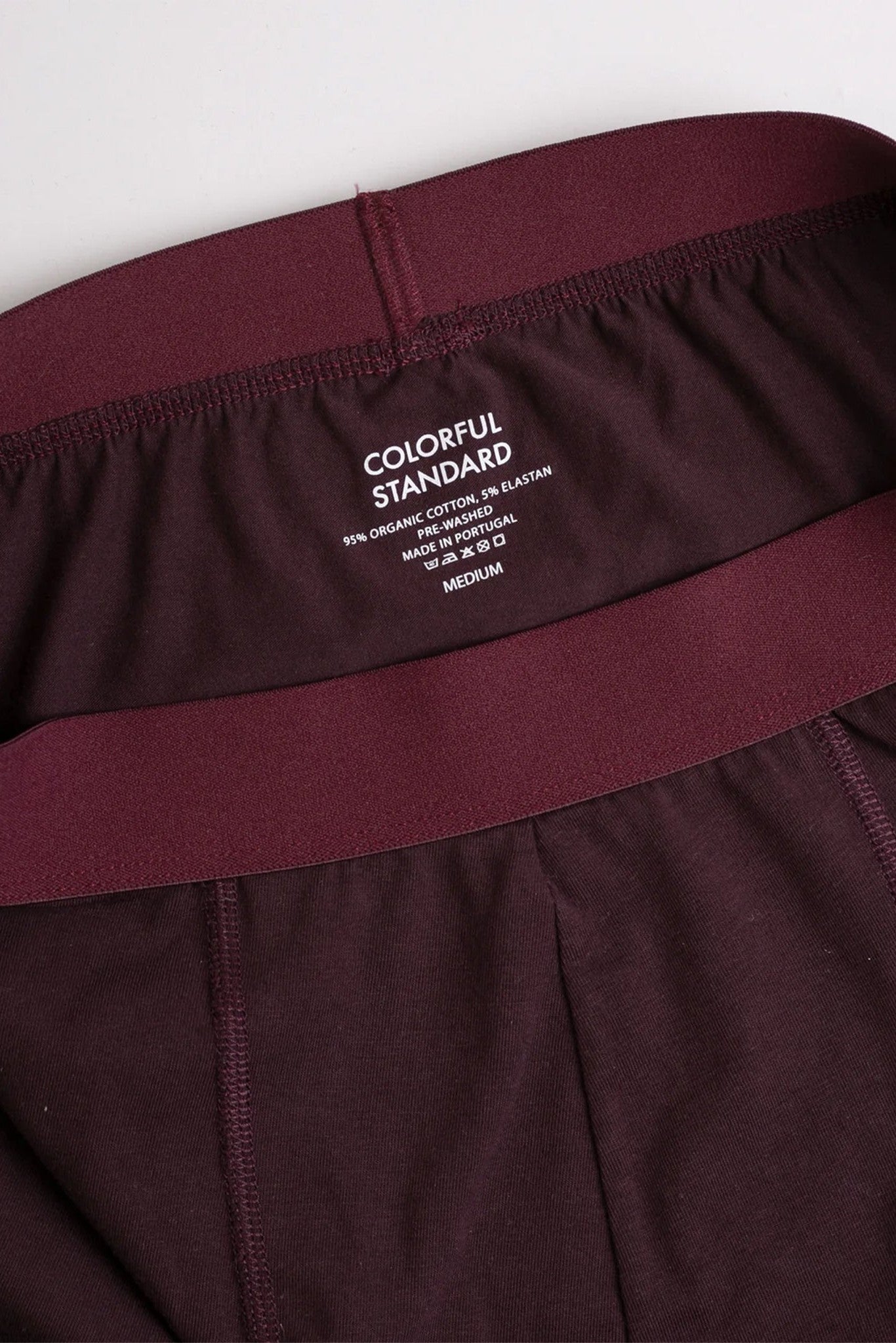 COLORFUL STANDARD - Classic Organic Boxer Briefs - Oxblood Red - BACKYARD