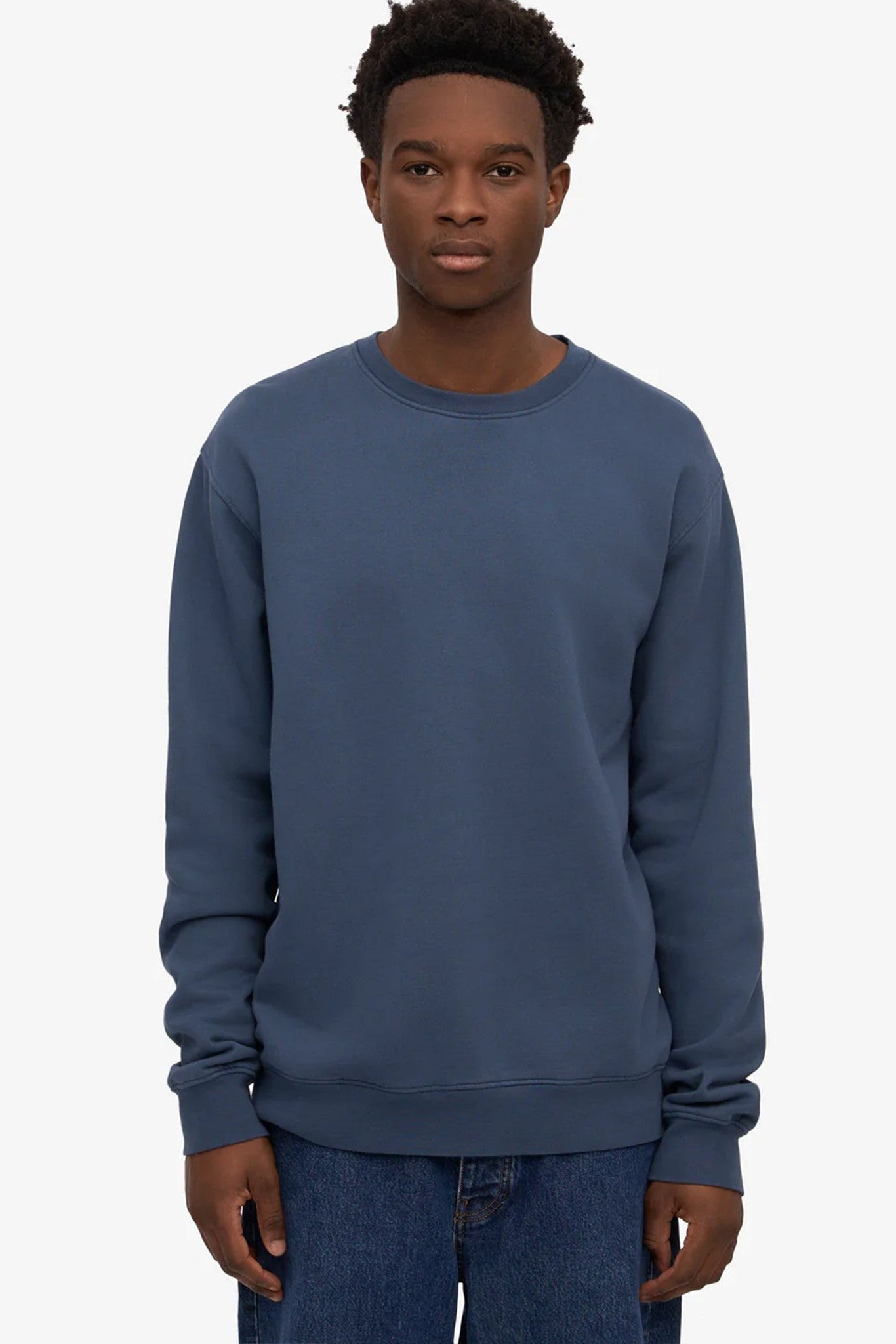 COLORFUL STANDARD - Classic Organic Crew - Petrol Blue - BACKYARD