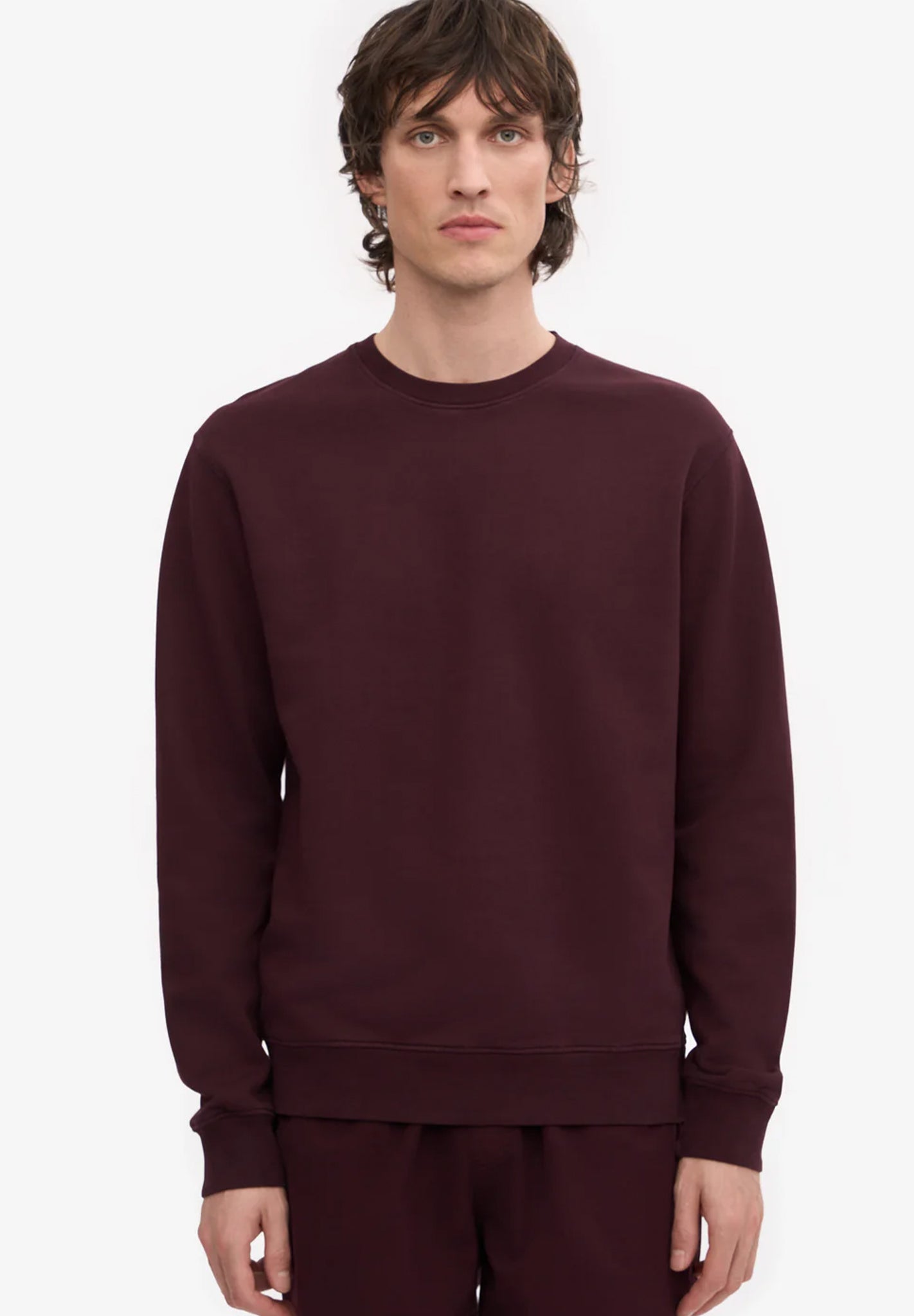COLORFUL STANDARD - Classic Organic Crew - Oxblood Red - BACKYARD