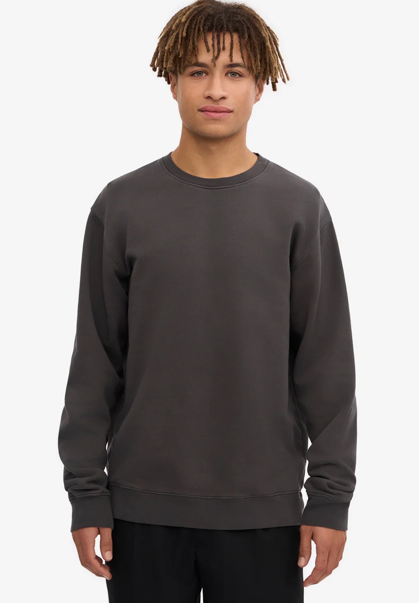 COLORFUL STANDARD - Classic Organic Crew - Lava Grey - BACKYARD