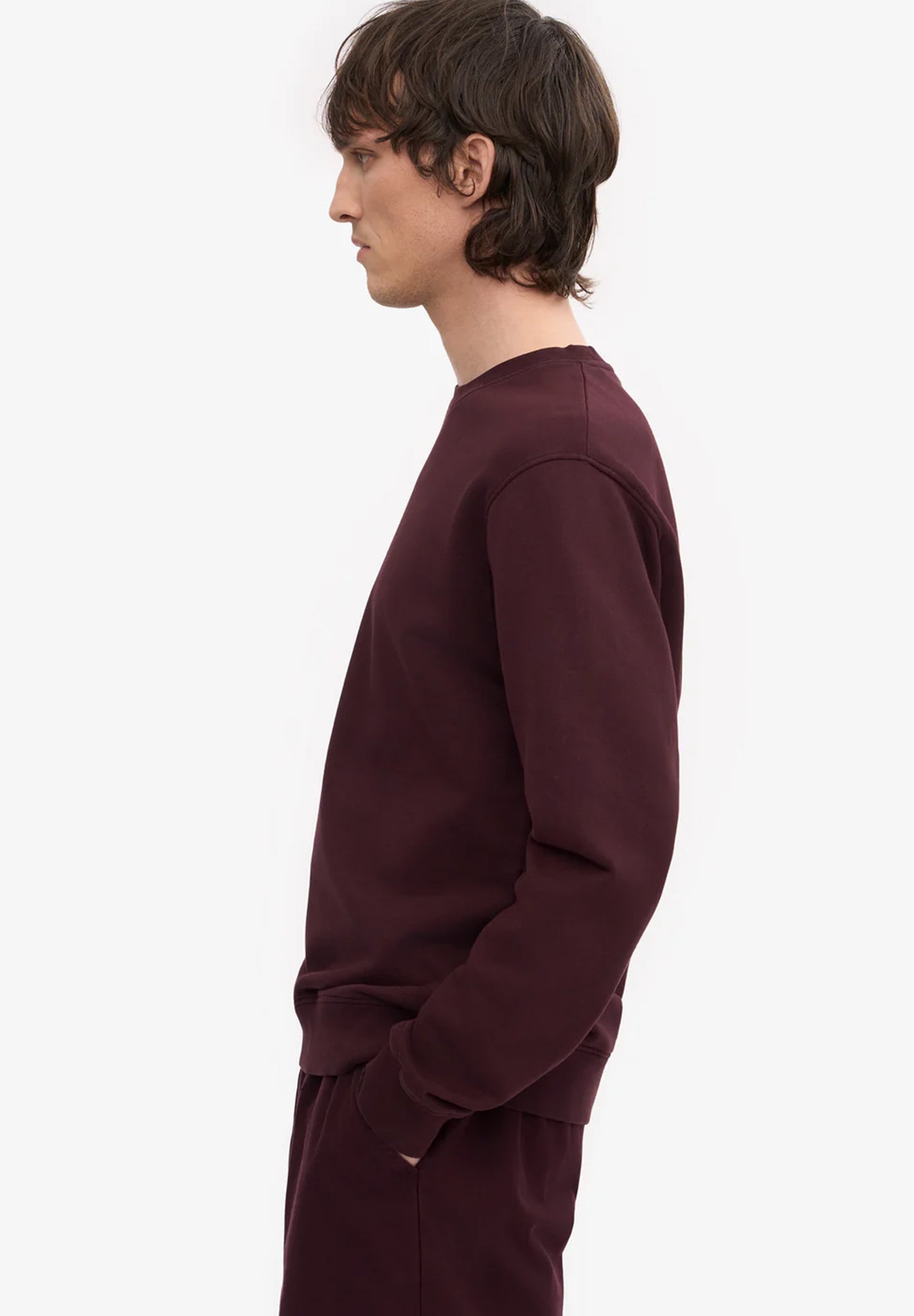 COLORFUL STANDARD - Classic Organic Crew - Oxblood Red - BACKYARD