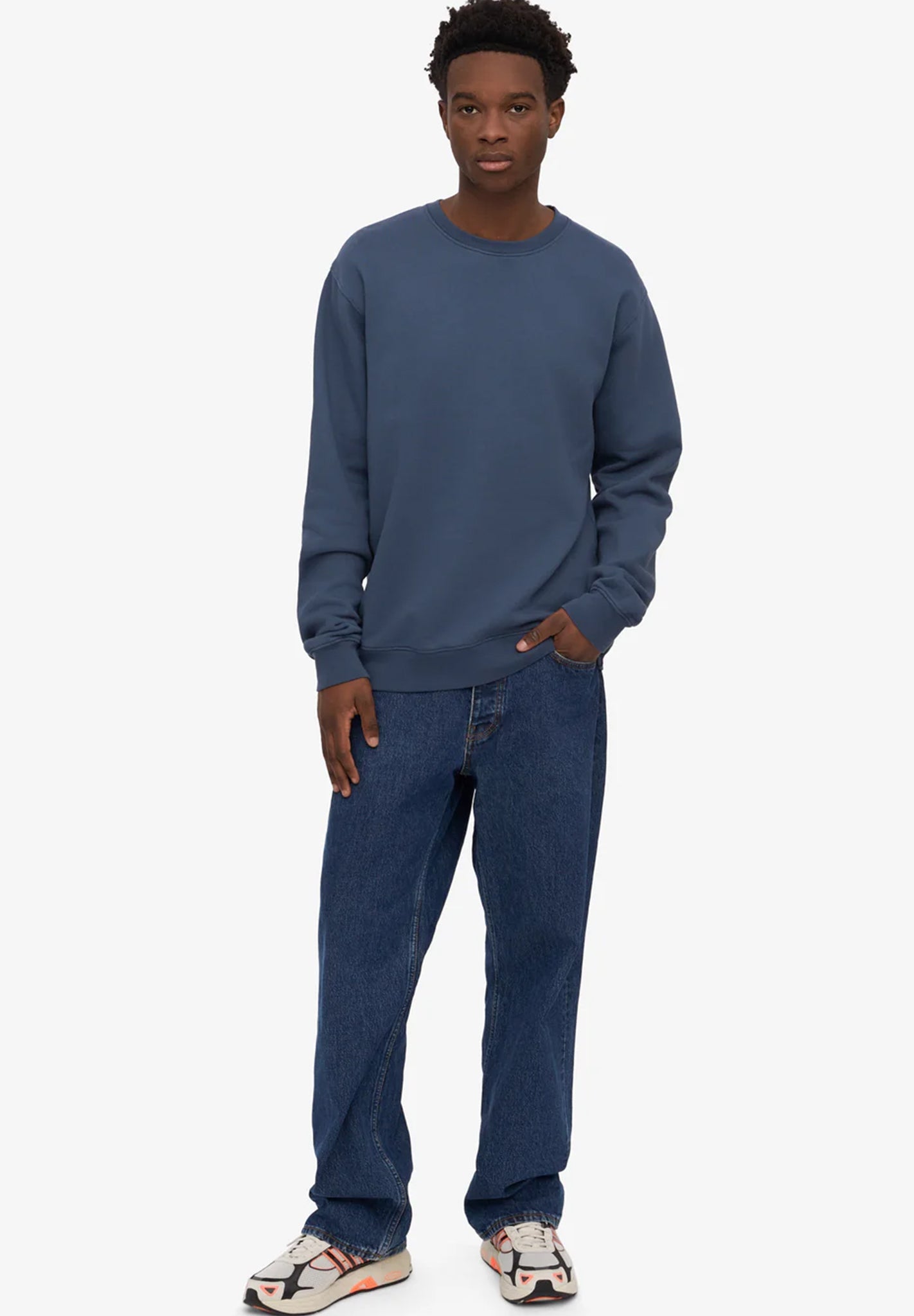 COLORFUL STANDARD - Classic Organic Crew - Petrol Blue - BACKYARD