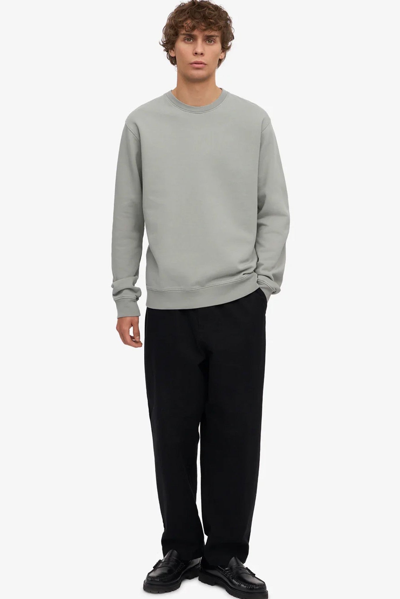 COLORFUL STANDARD - Classic Organic Crew - Steel Blue - BACKYARD