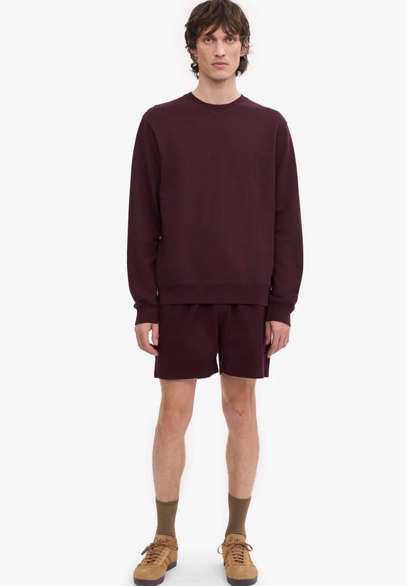 COLORFUL STANDARD - Classic Organic Crew - Oxblood Red - BACKYARD