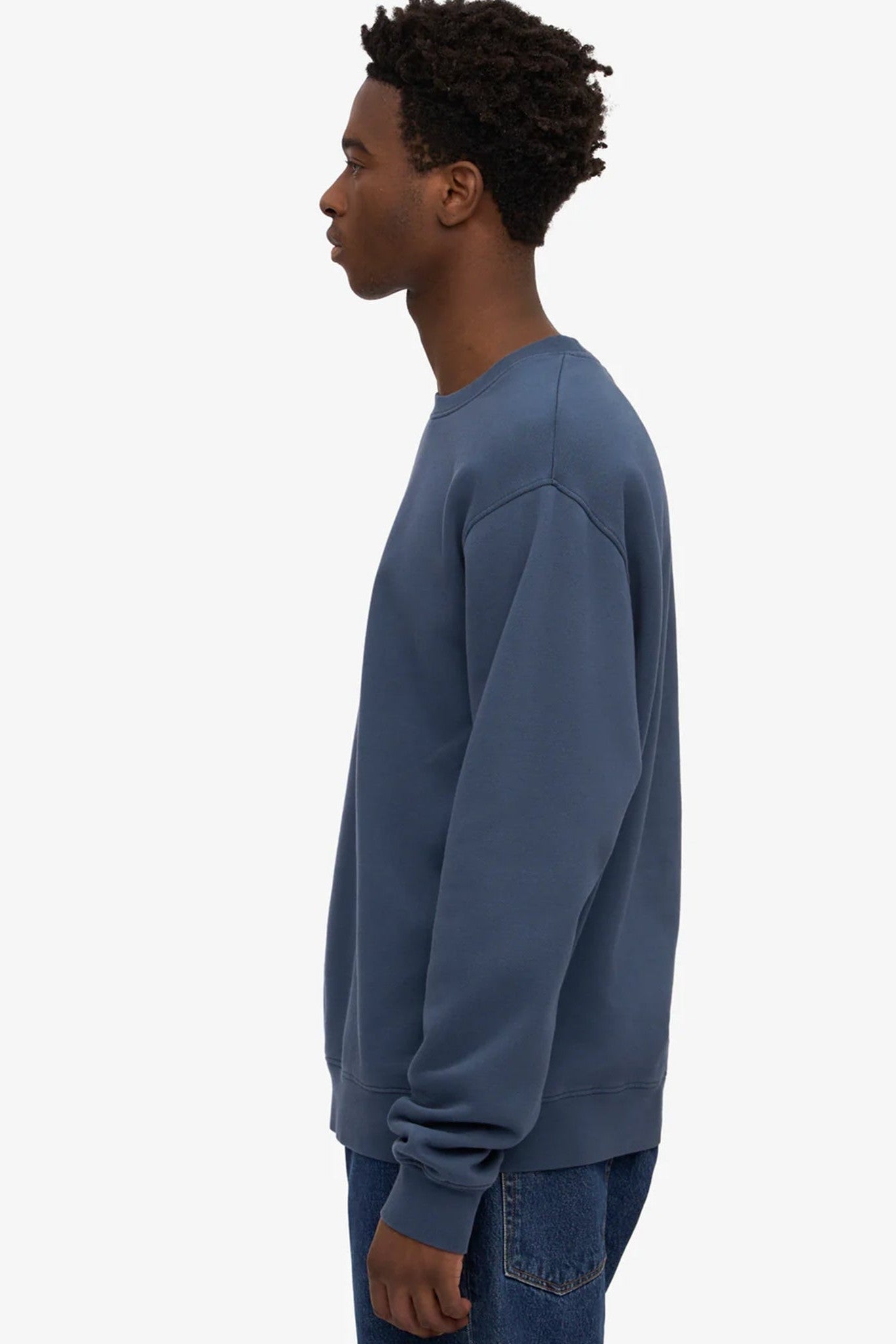 COLORFUL STANDARD - Classic Organic Crew - Petrol Blue - BACKYARD