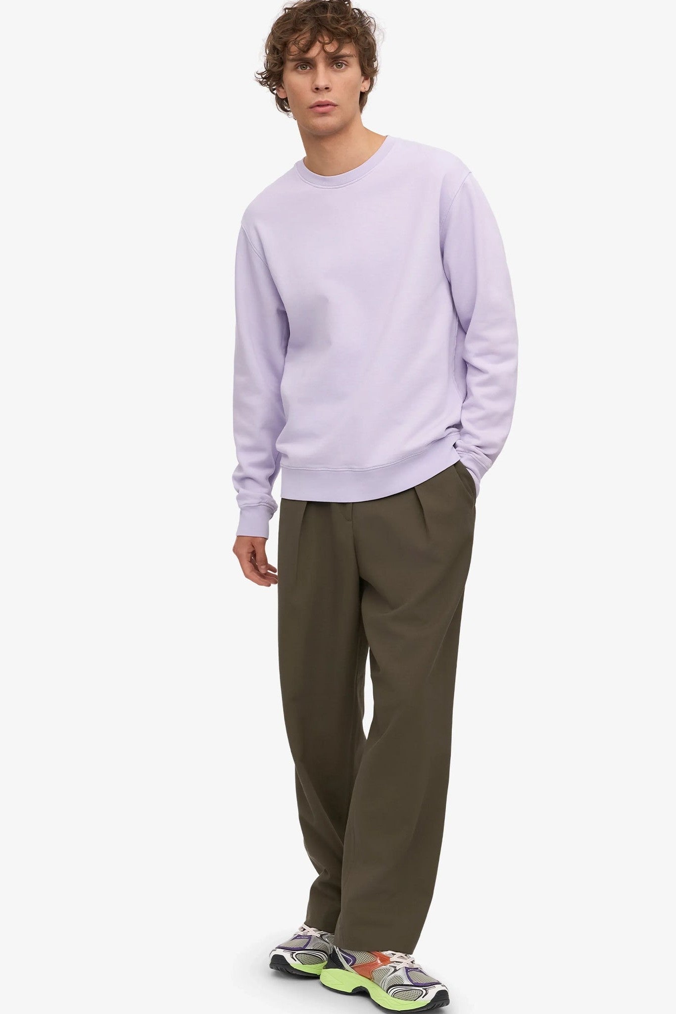 COLORFUL STANDARD - Classic Organic Crew - Soft Lavender - BACKYARD