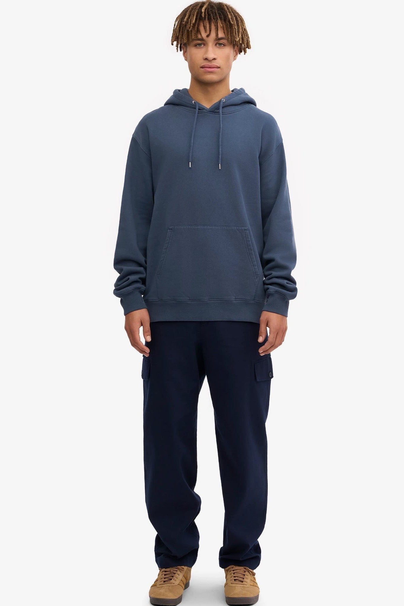 COLORFUL STANDARD - Classic Organic Hood - Petrol Blue - BACKYARD