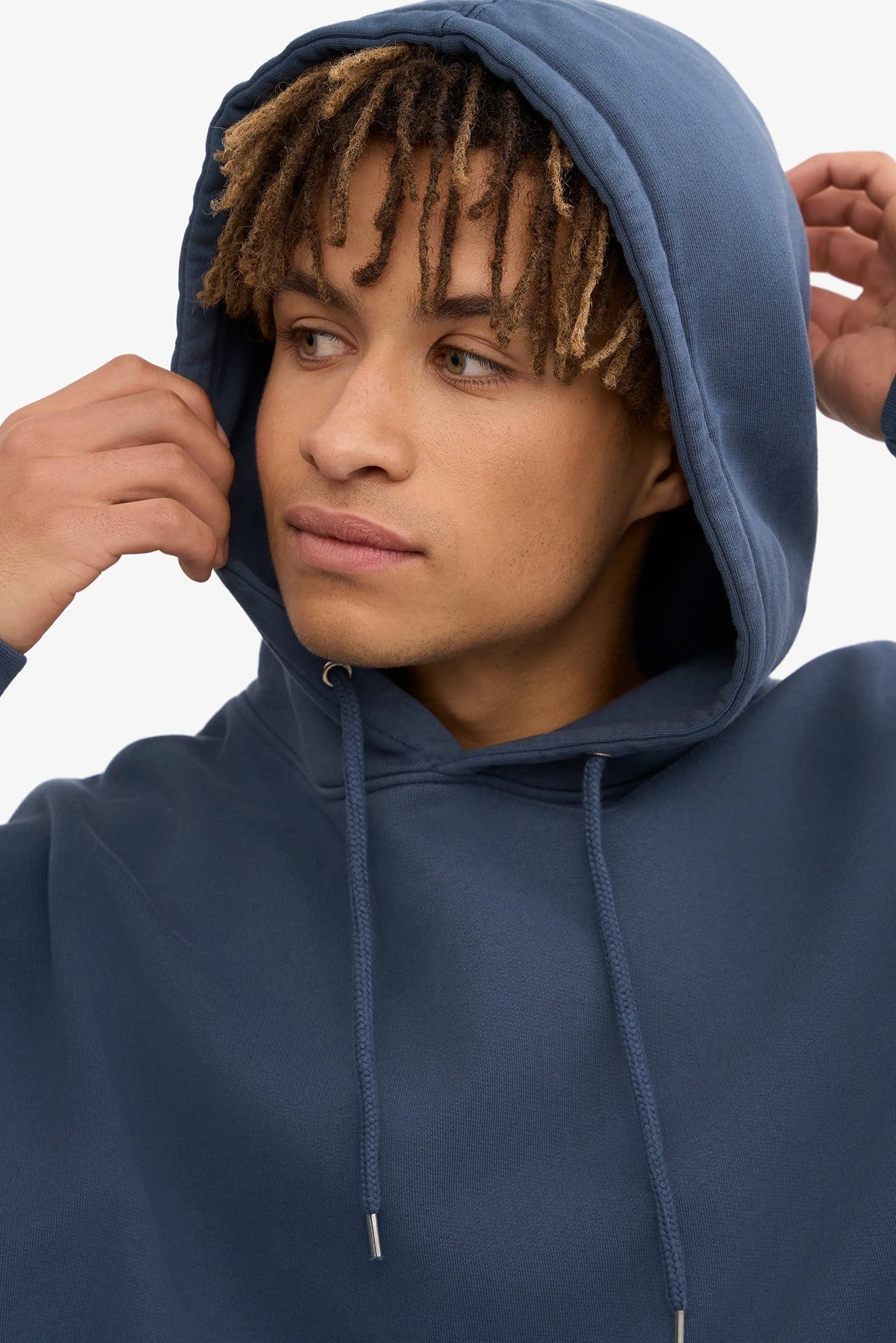 COLORFUL STANDARD - Classic Organic Hood - Petrol Blue - BACKYARD