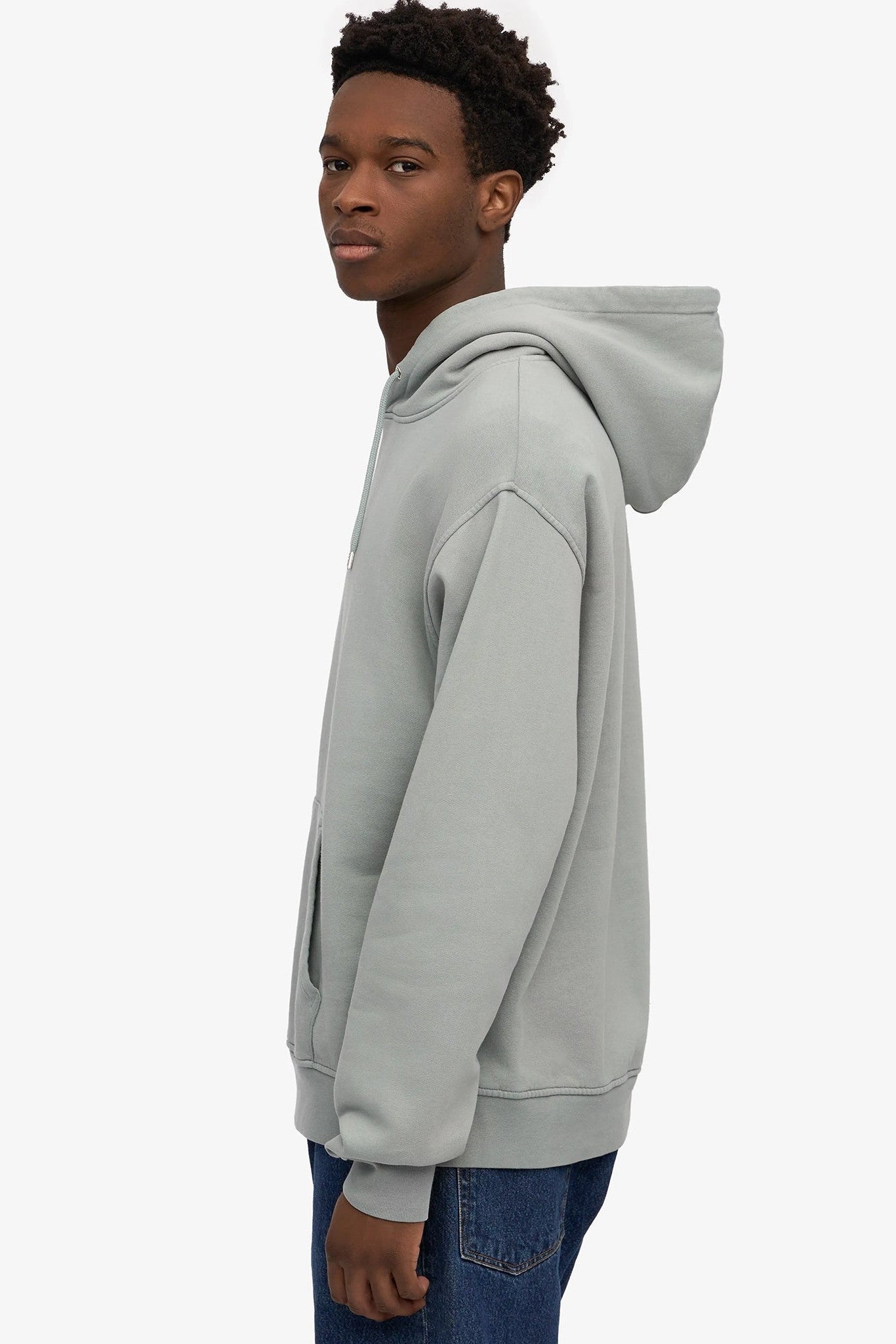 COLORFUL STANDARD - Classic Organic Hood - Steel Blue - BACKYARD