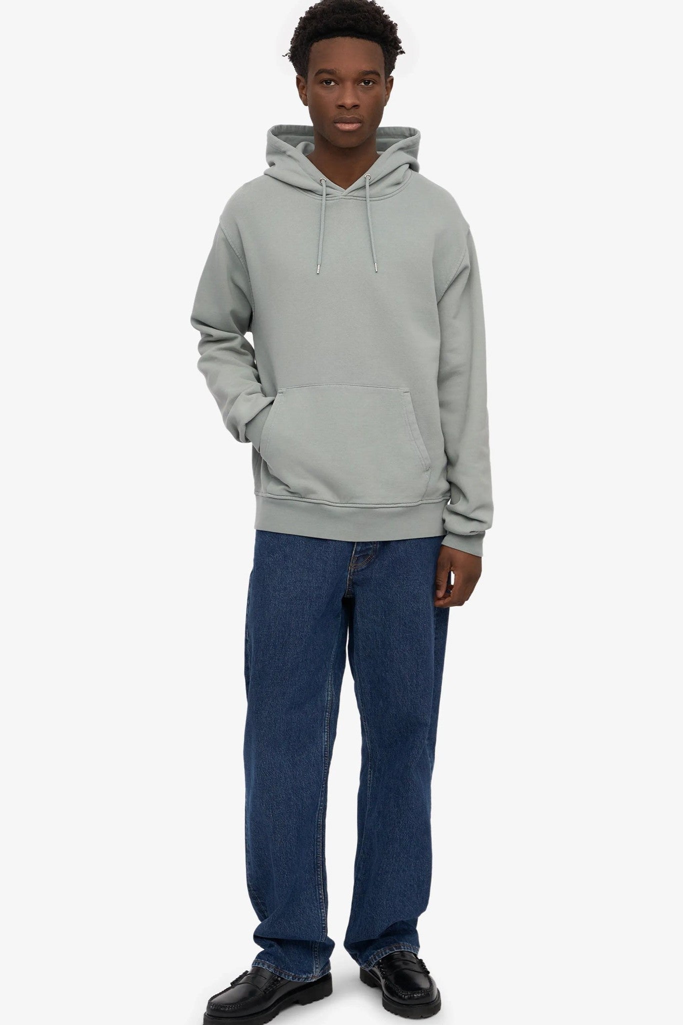 COLORFUL STANDARD - Classic Organic Hood - Steel Blue - BACKYARD