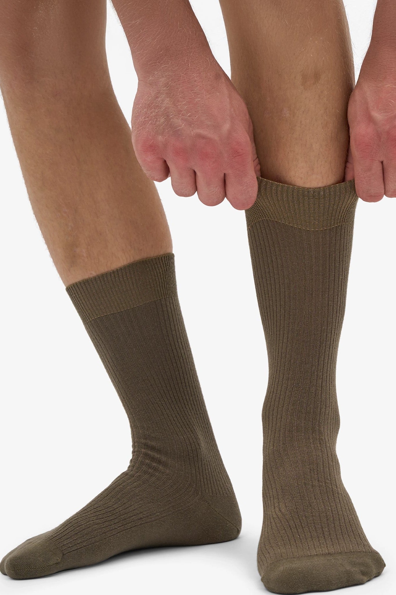 COLORFUL STANDARD - Classic Organic Sock - Dusty Olive - BACKYARD