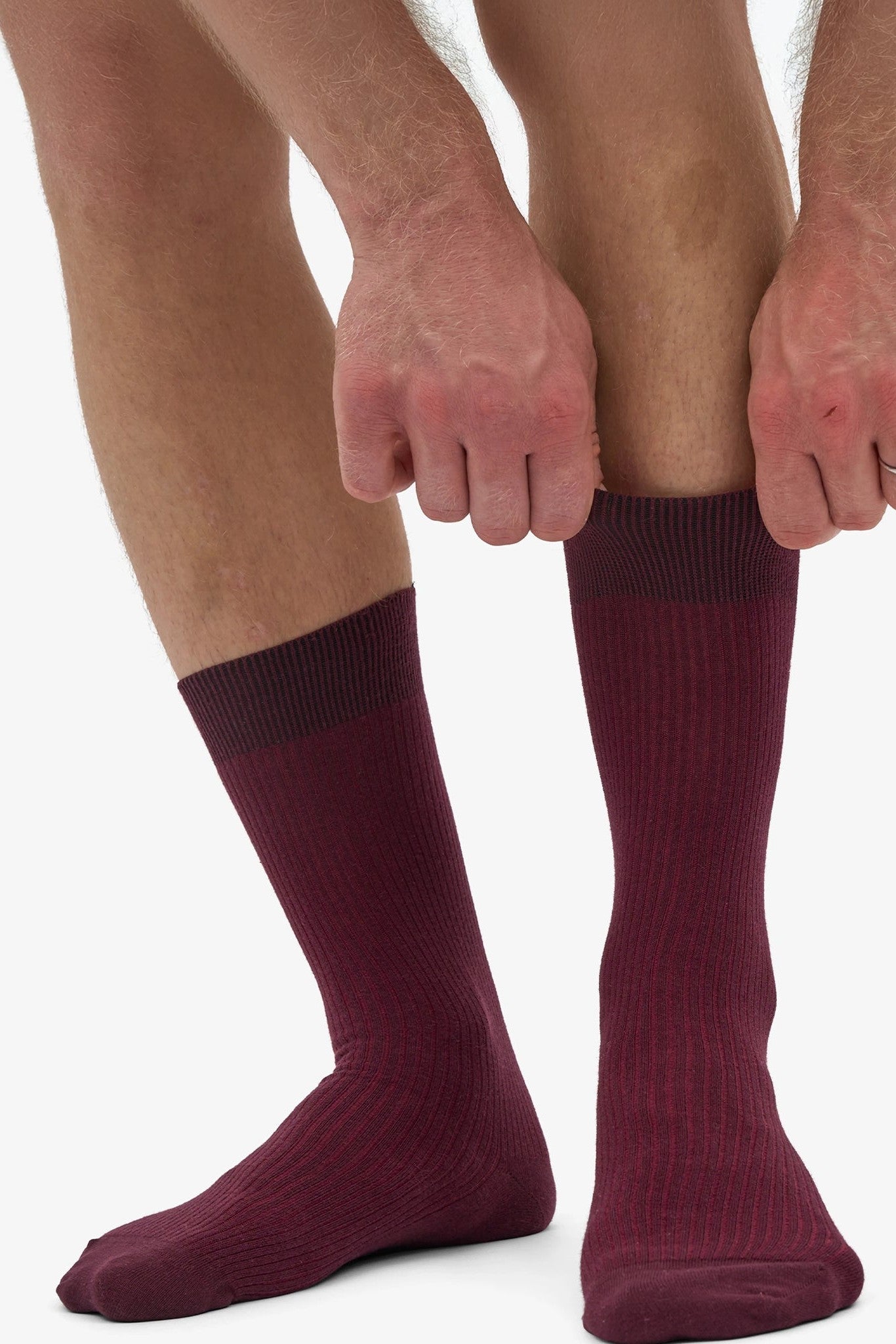 COLORFUL STANDARD - Classic Organic Sock - Oxblood Red - BACKYARD
