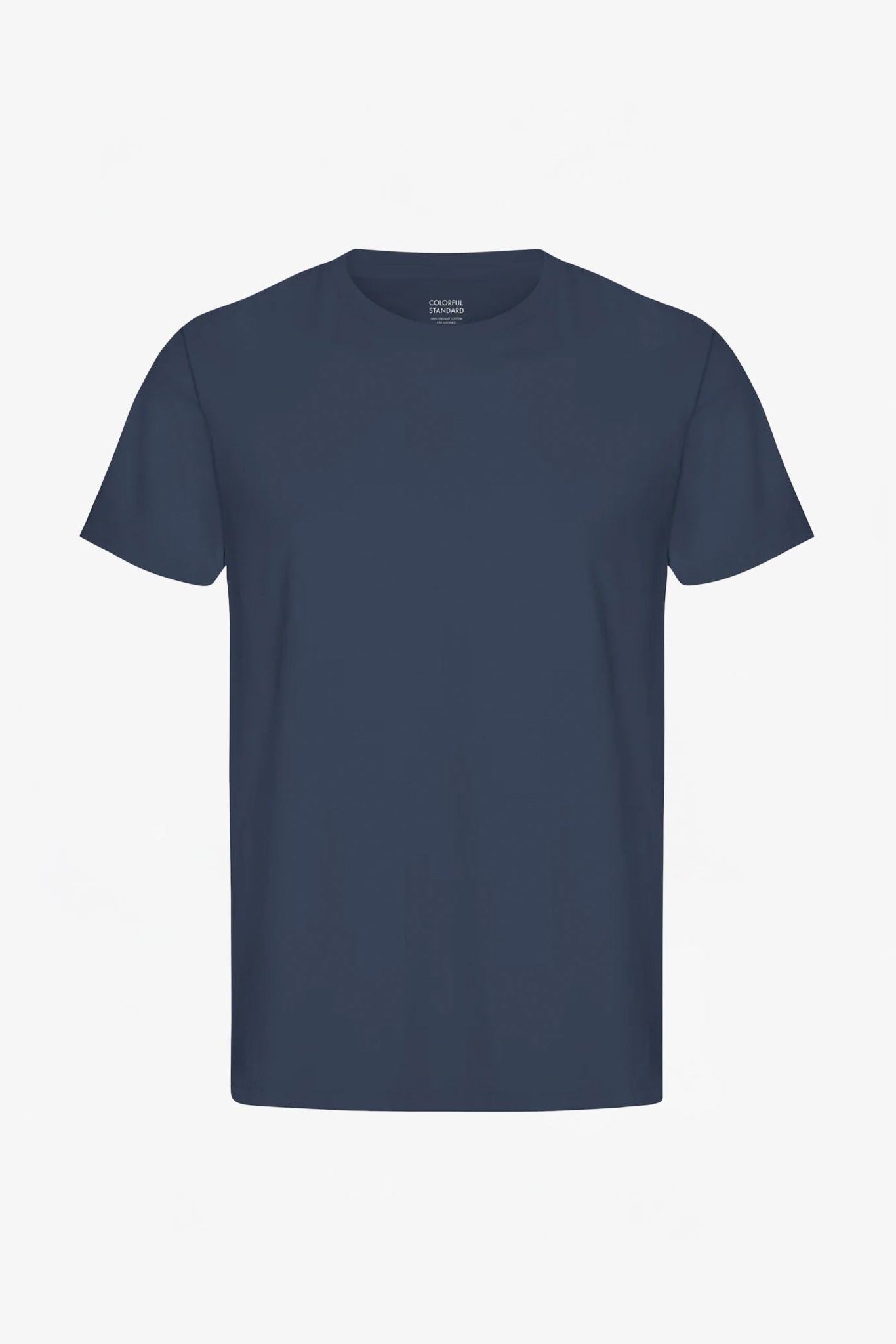 COLORFUL STANDARD - Classic Organic Tee - Navy Blue - BACKYARD