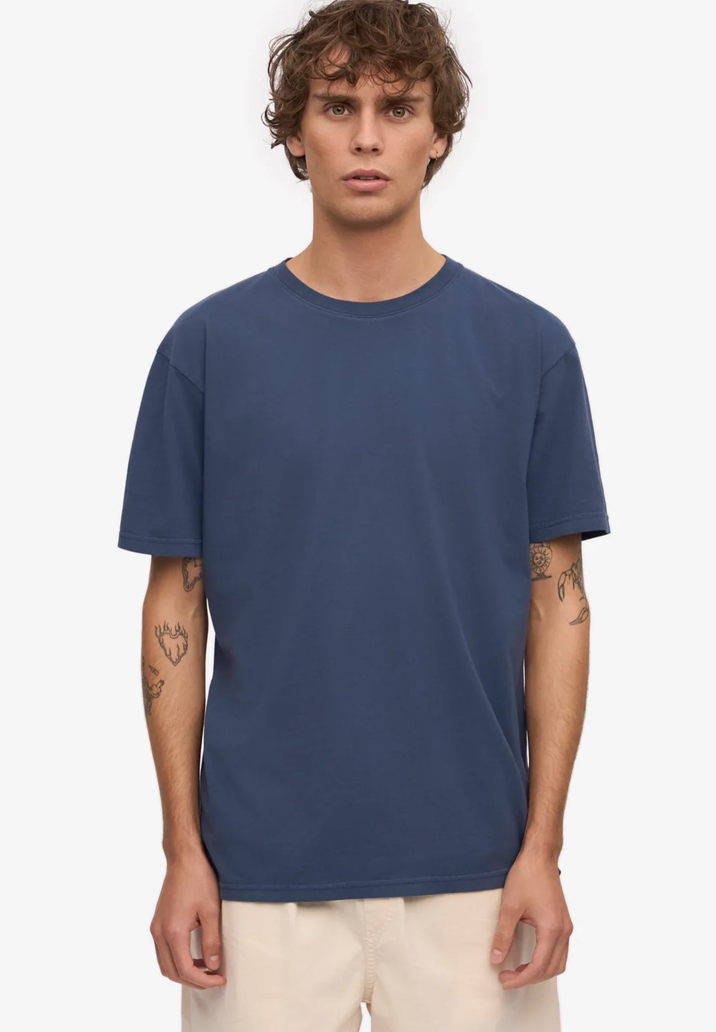 COLORFUL STANDARD - Classic Organic Tee - Petrol Blue - BACKYARD