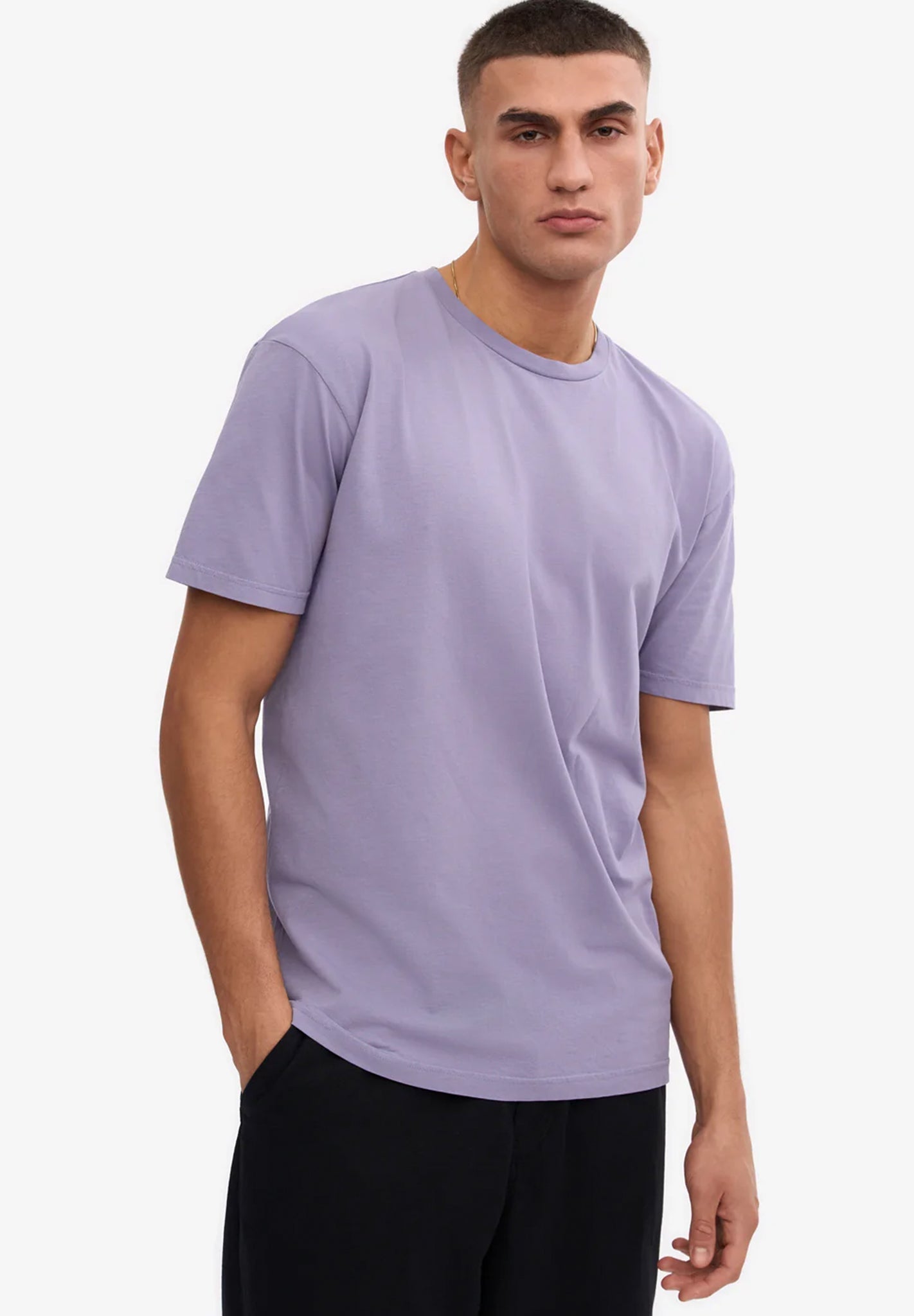COLORFUL STANDARD - Classic Organic Tee - Purple Jade - BACKYARD