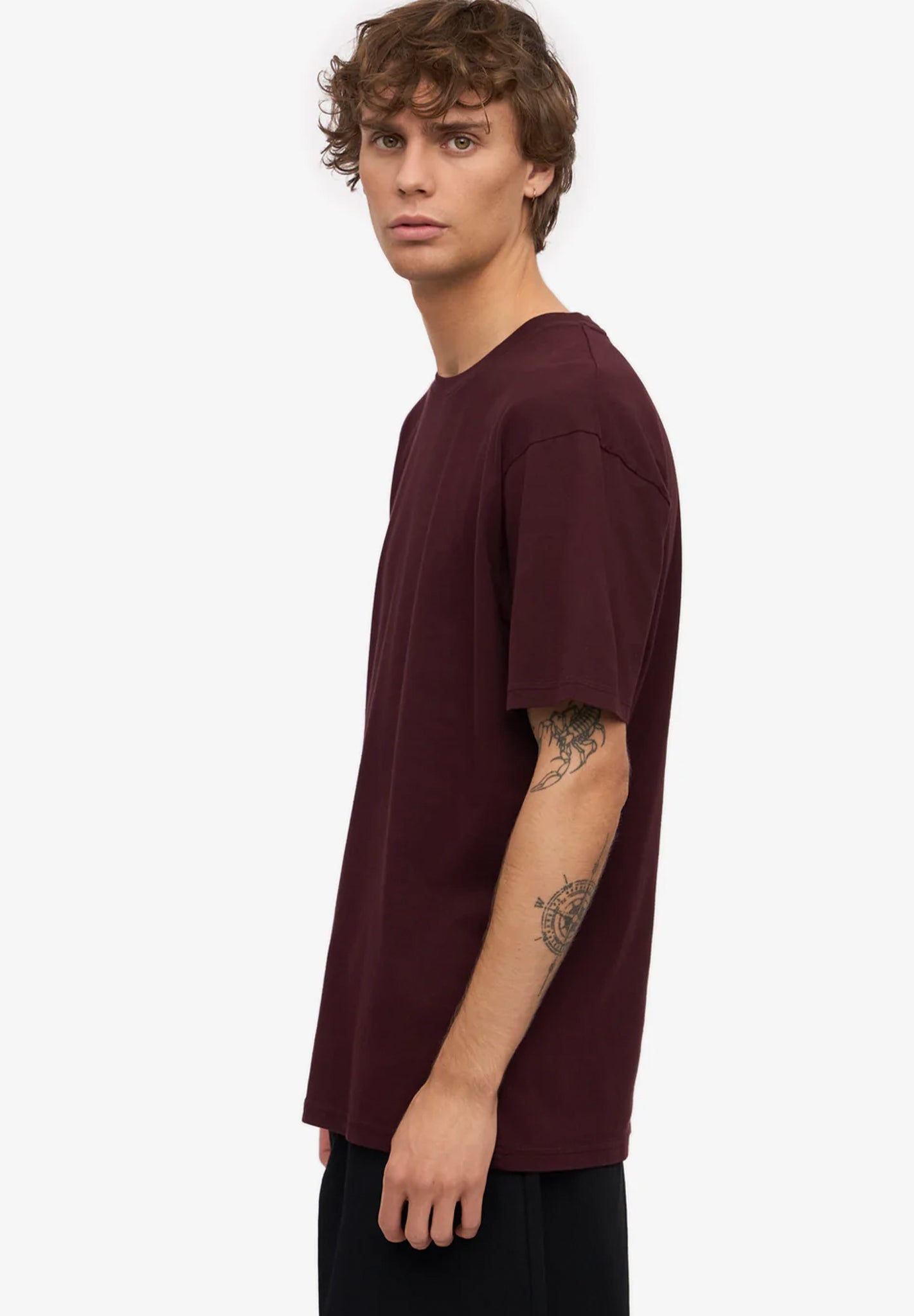 COLORFUL STANDARD - Classic Organic Tee - Oxblood Red - BACKYARD