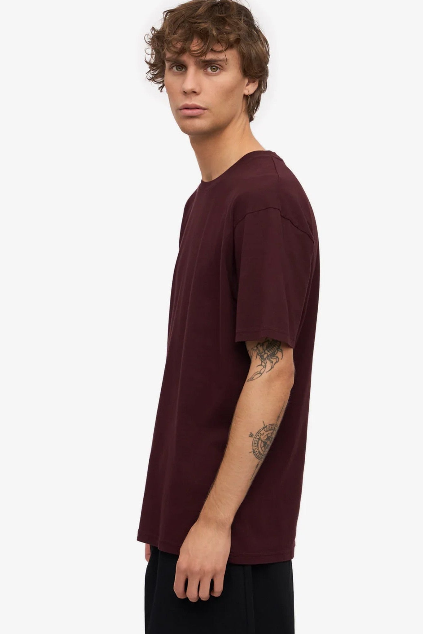 COLORFUL STANDARD - Classic Organic Tee - Oxblood Red - BACKYARD