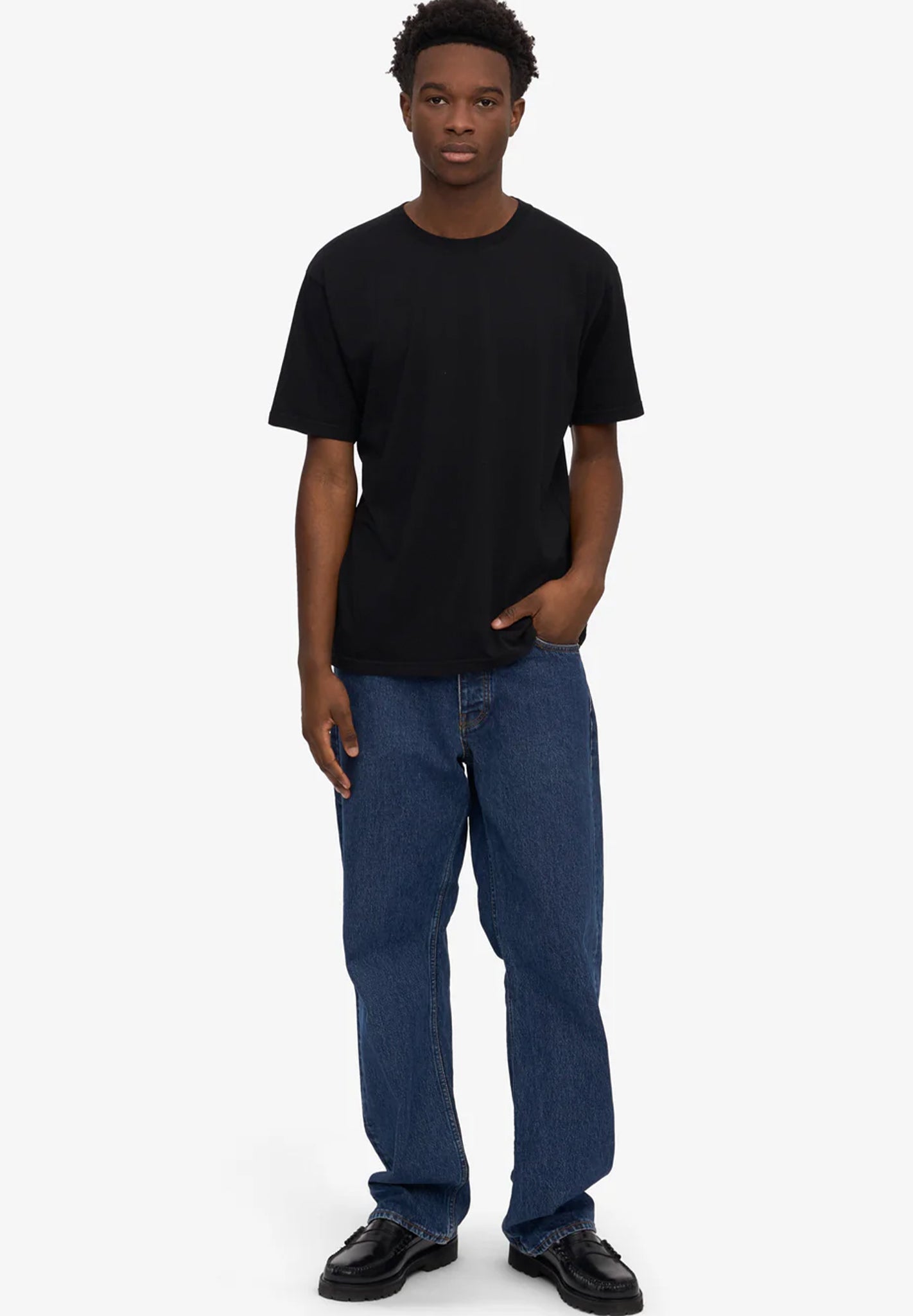 COLORFUL STANDARD - Classic Organic Tee - Deep Black - BACKYARD