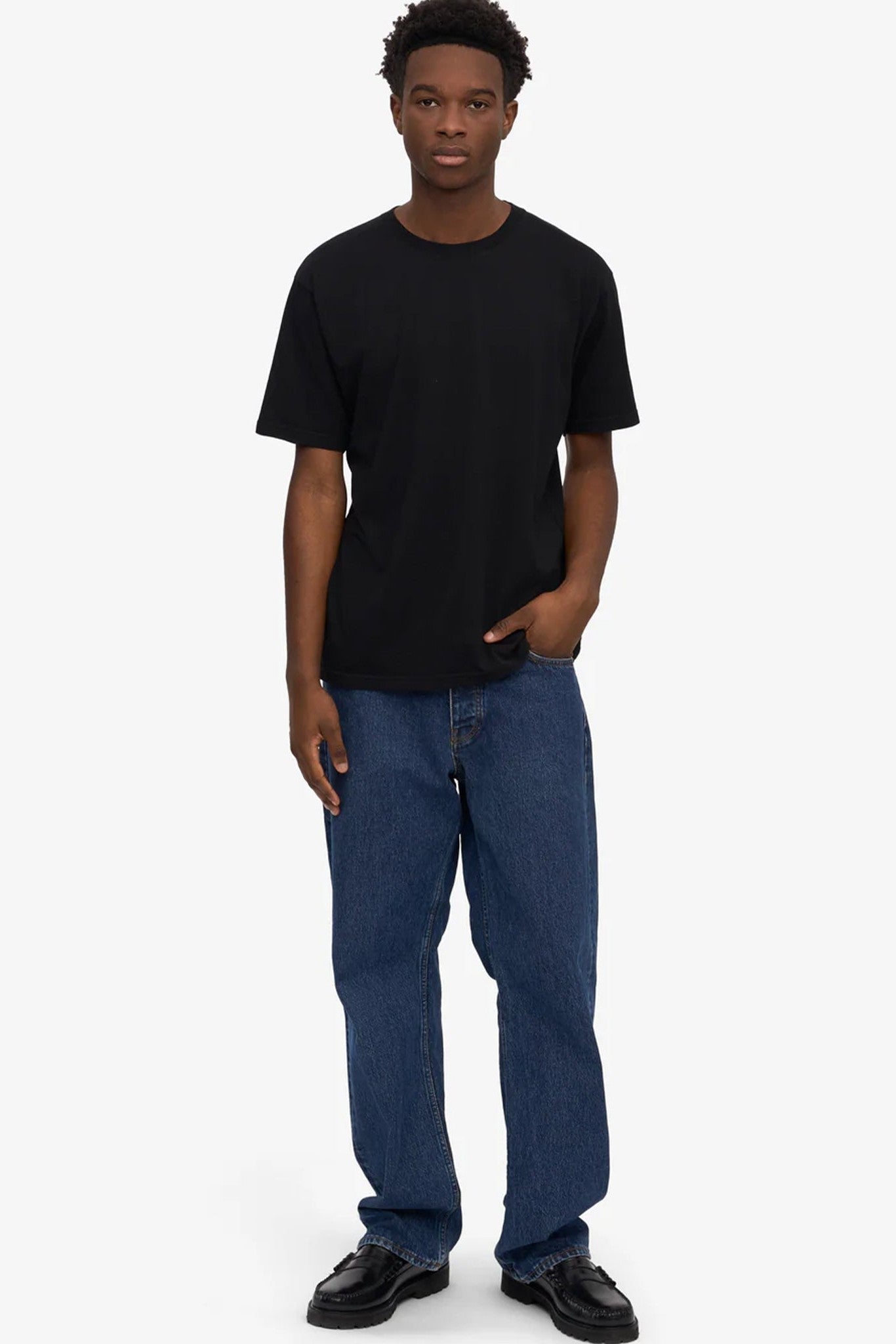 COLORFUL STANDARD - Classic Organic Tee - Deep Black - BACKYARD
