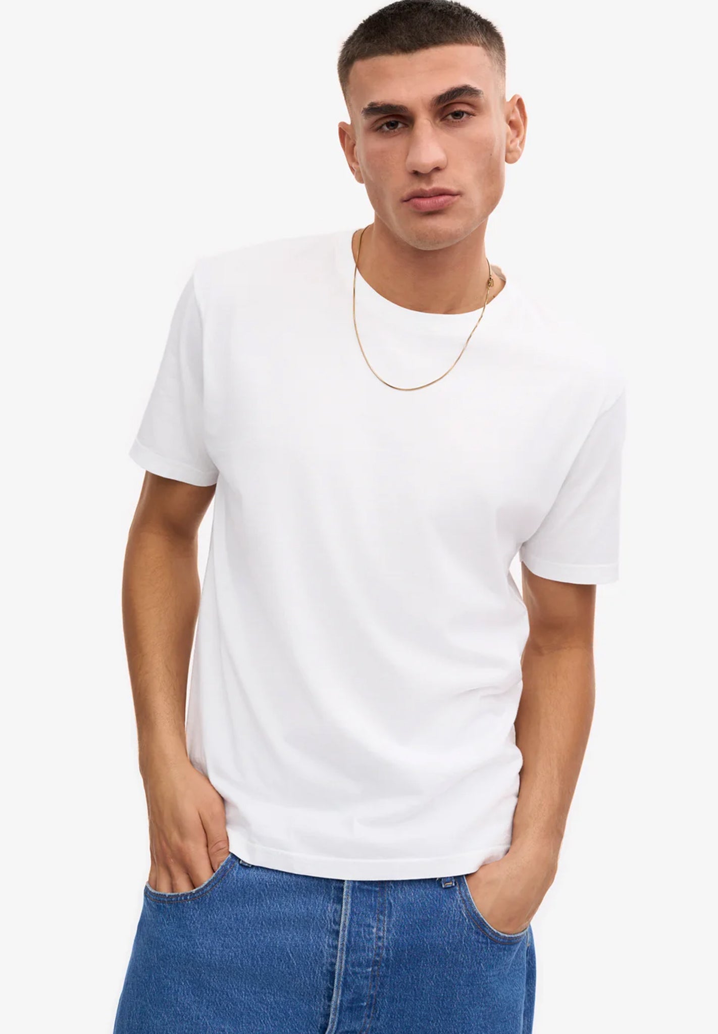 COLORFUL STANDARD - Classic Organic Tee - Optical White - BACKYARD