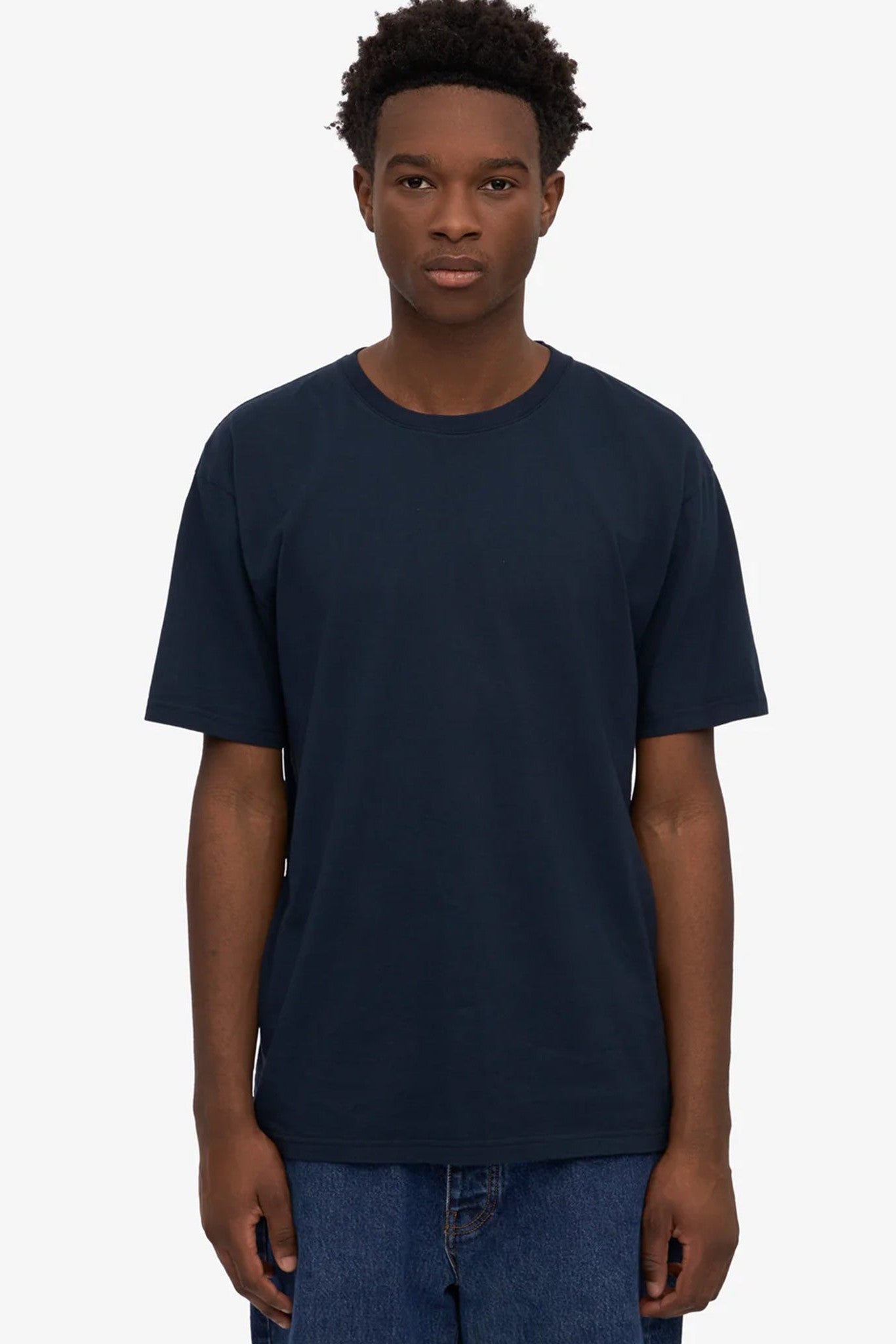 COLORFUL STANDARD - Classic Organic Tee - Navy Blue - BACKYARD
