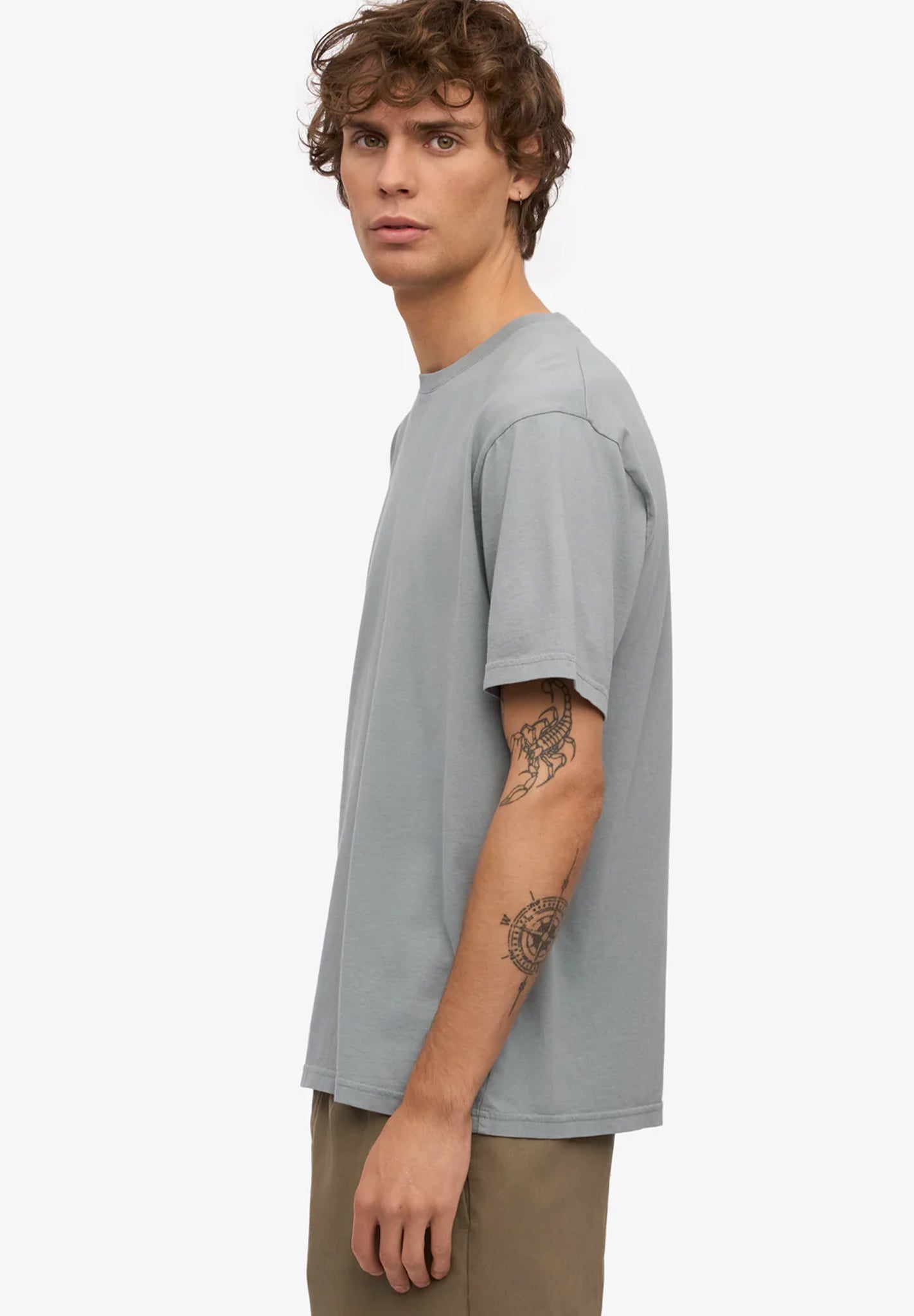 COLORFUL STANDARD - Classic Organic Tee - Steel Blue - BACKYARD