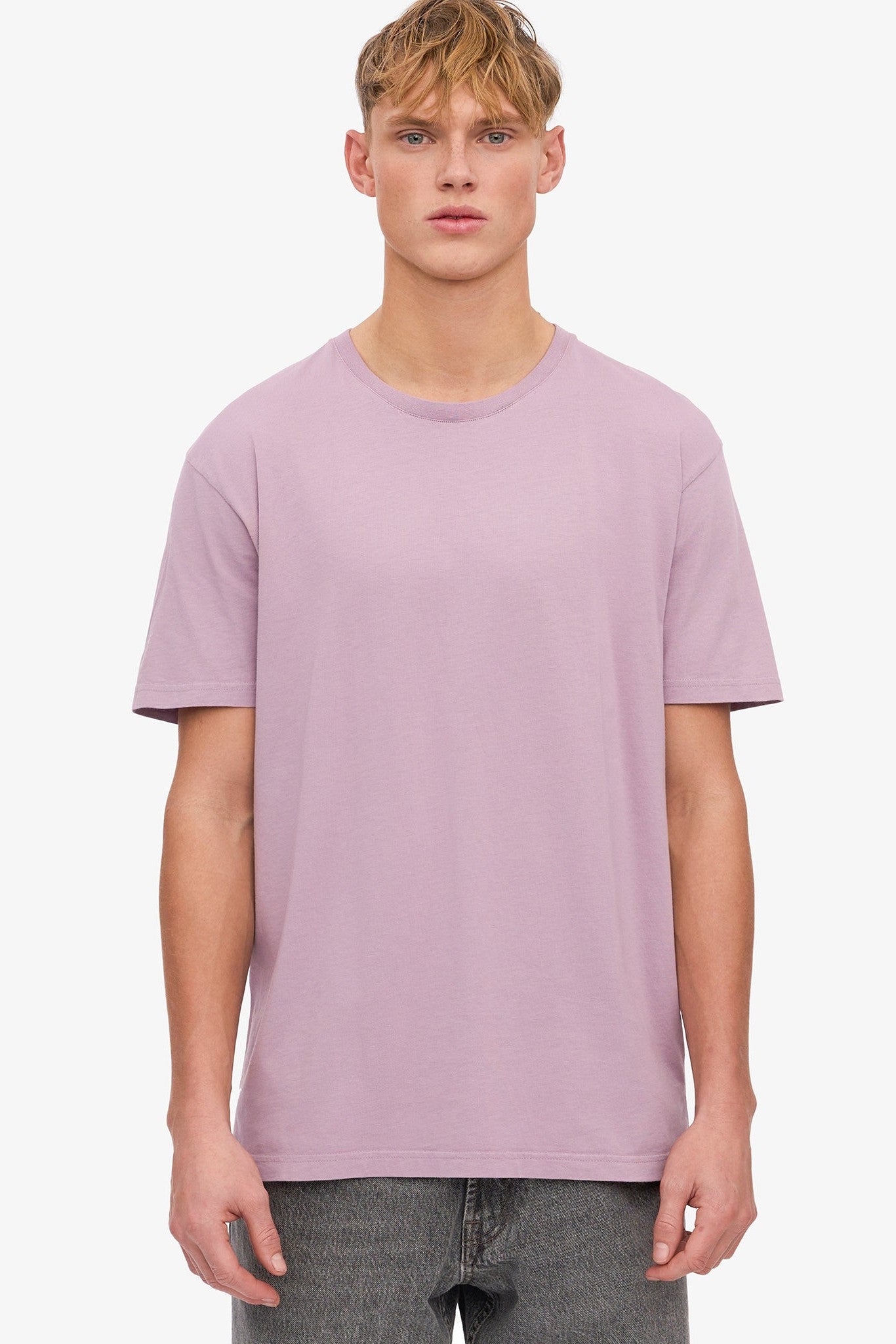 COLORFUL STANDARD - Classic Organic Tee - Pearly Purple - BACKYARD