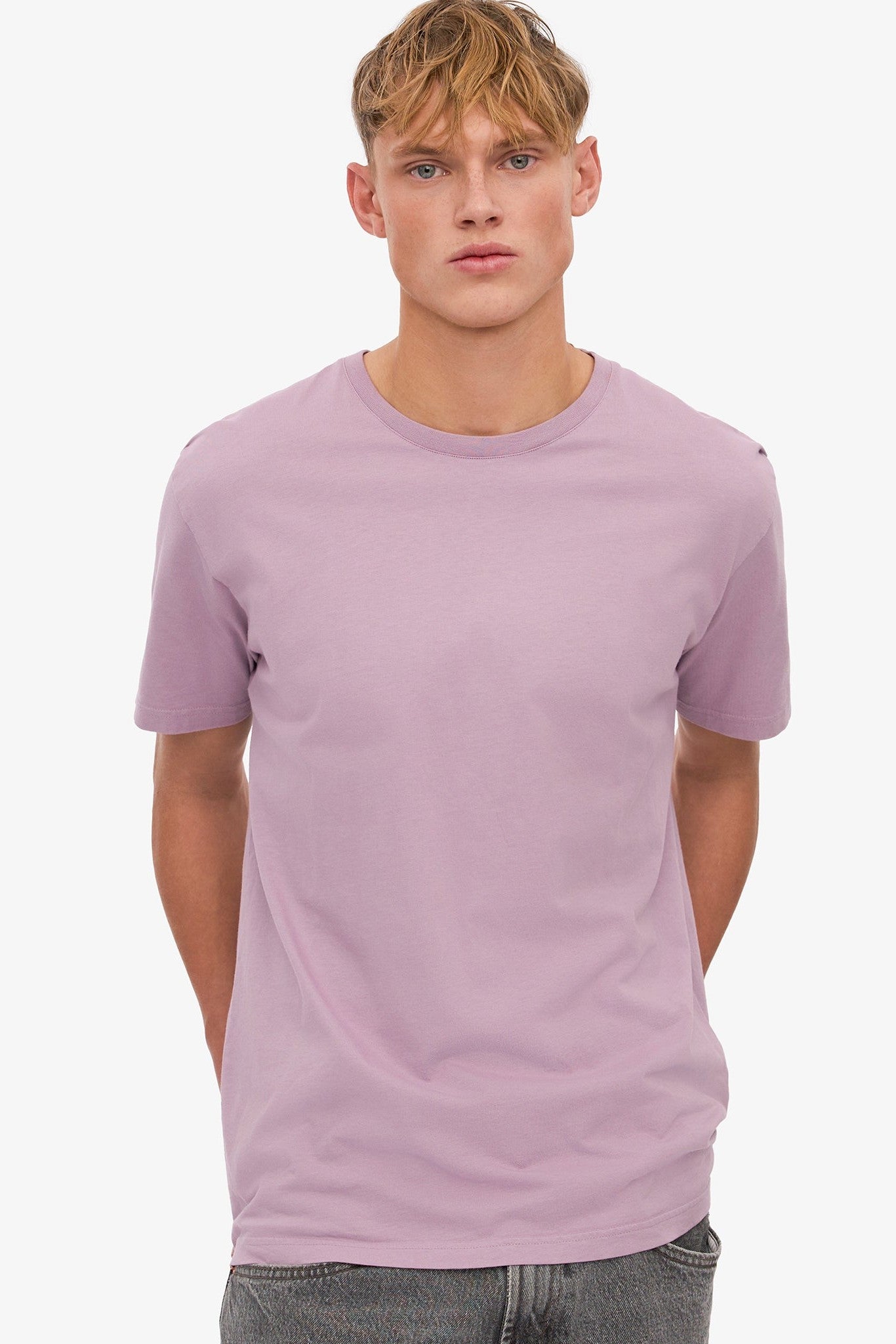 COLORFUL STANDARD - Classic Organic Tee - Pearly Purple - BACKYARD
