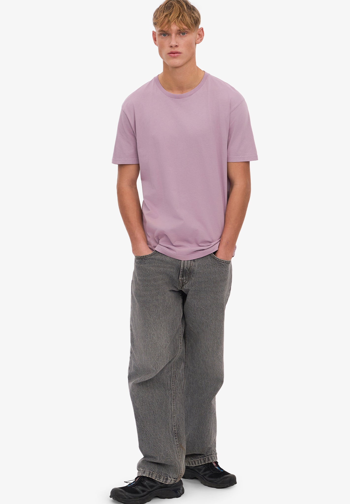 COLORFUL STANDARD - Classic Organic Tee - Pearly Purple - BACKYARD