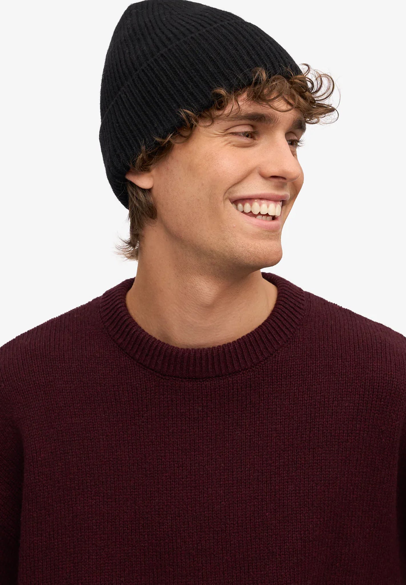 COLORFUL STANDARD - Merino Wool Beanie - Deep Black - BACKYARD
