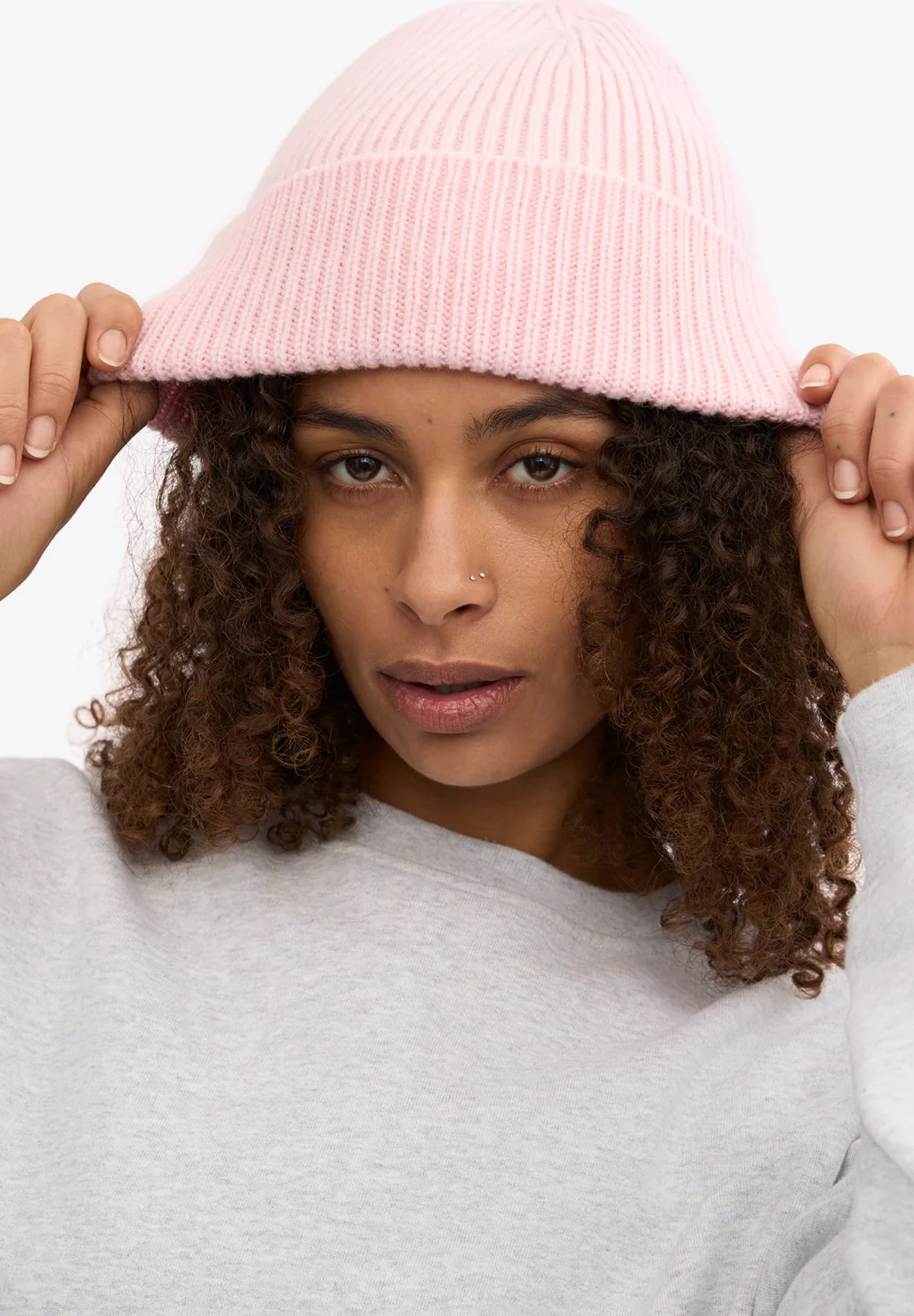 COLORFUL STANDARD - Merino Wool Beanie - Faded Pink - BACKYARD