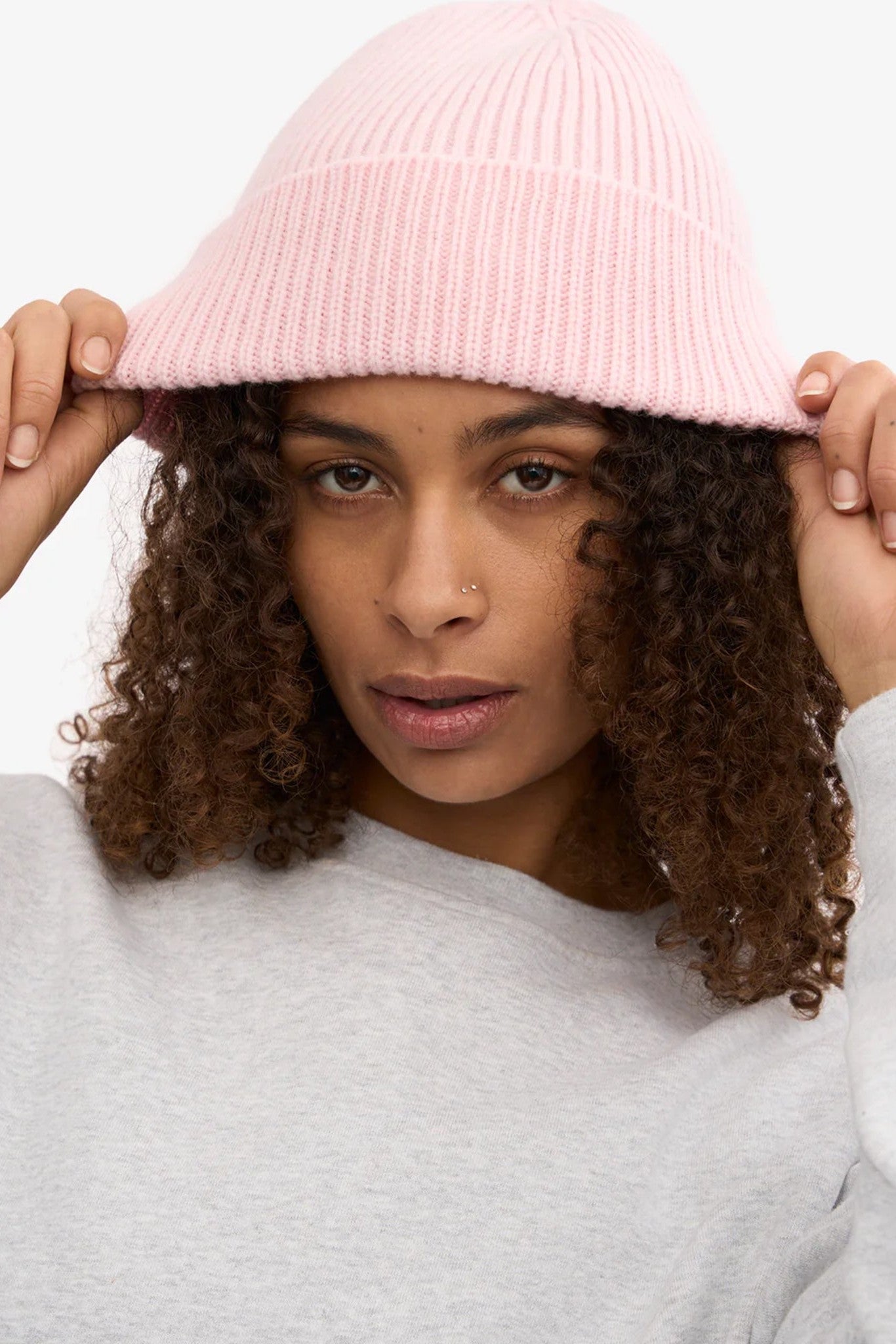 COLORFUL STANDARD - Merino Wool Beanie - Faded Pink - BACKYARD