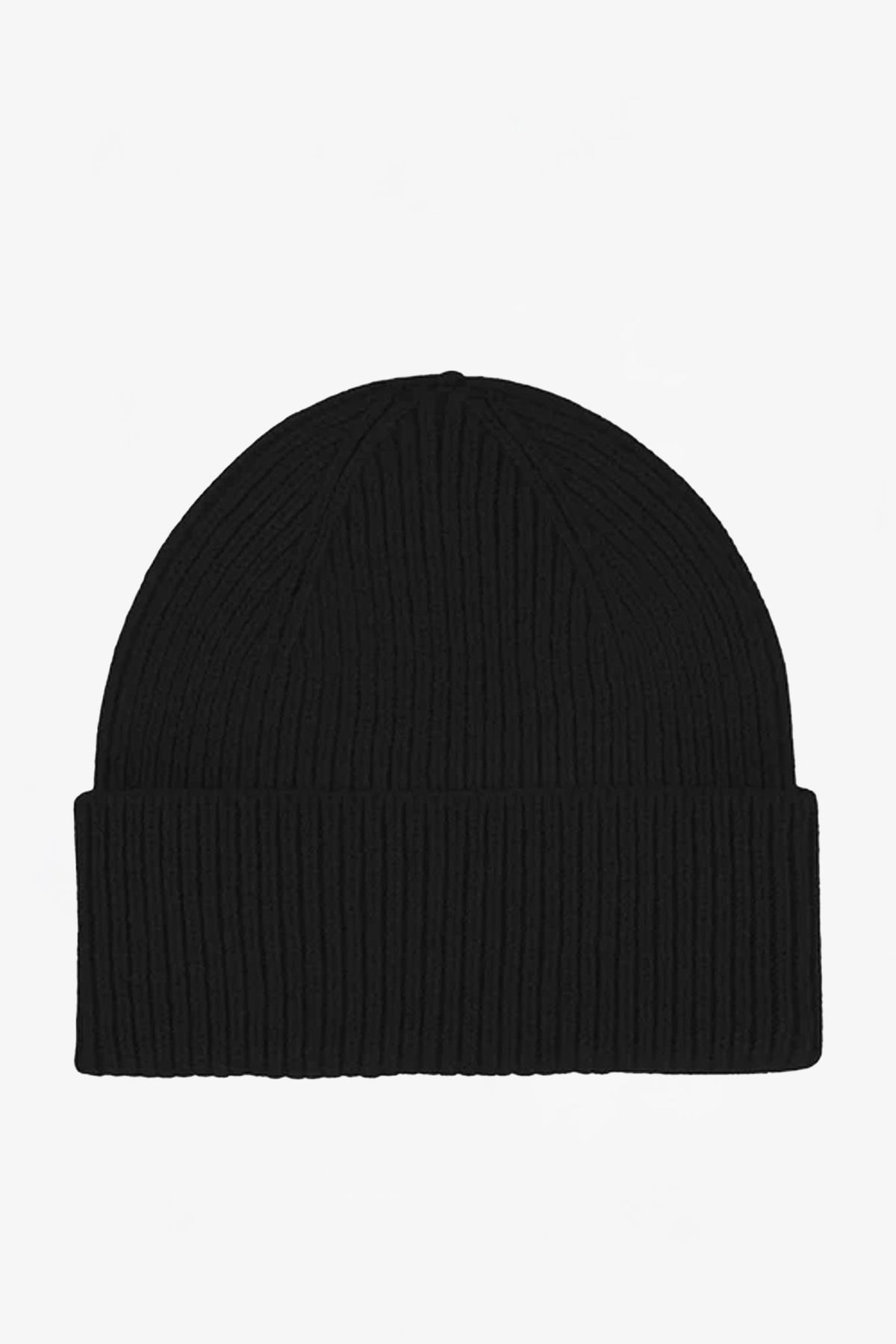 COLORFUL STANDARD - Merino Wool Beanie - Deep Black - BACKYARD