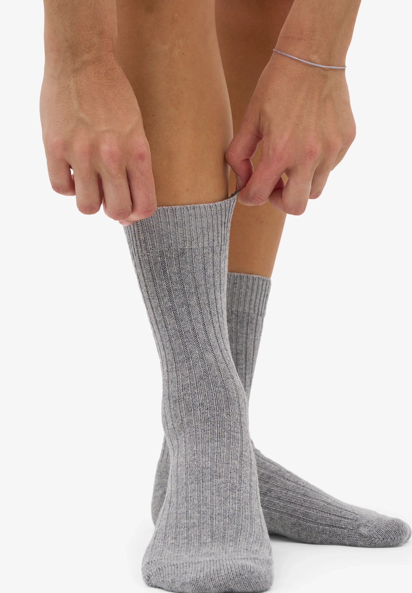COLORFUL STANDARD - Merino Wool Blend Sock - Heather Grey - BACKYARD