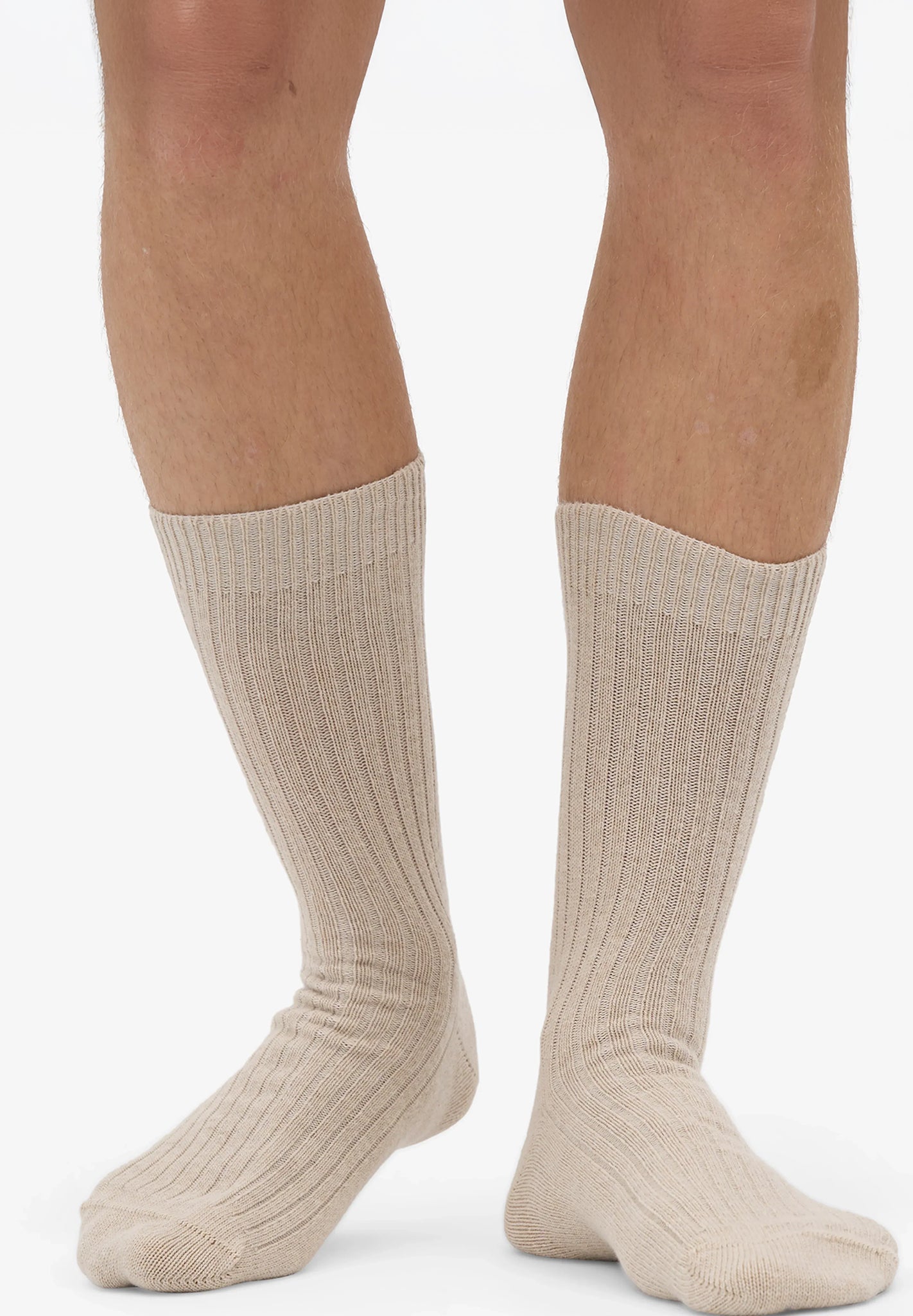 COLORFUL STANDARD - Merino Wool Blend Sock - Ivory White - BACKYARD