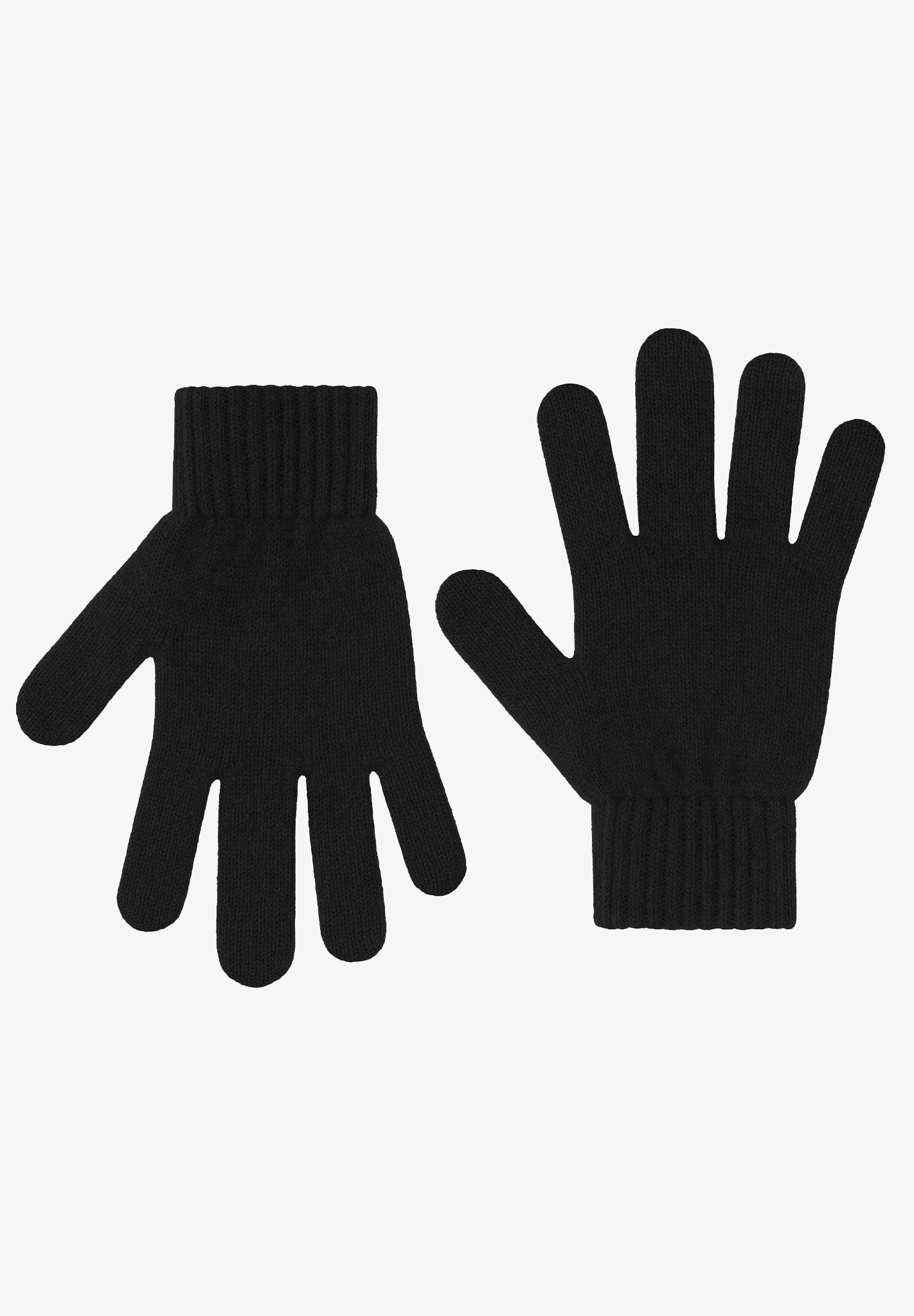 COLORFUL STANDARD - Merino Wool Gloves - Deep Black - BACKYARD