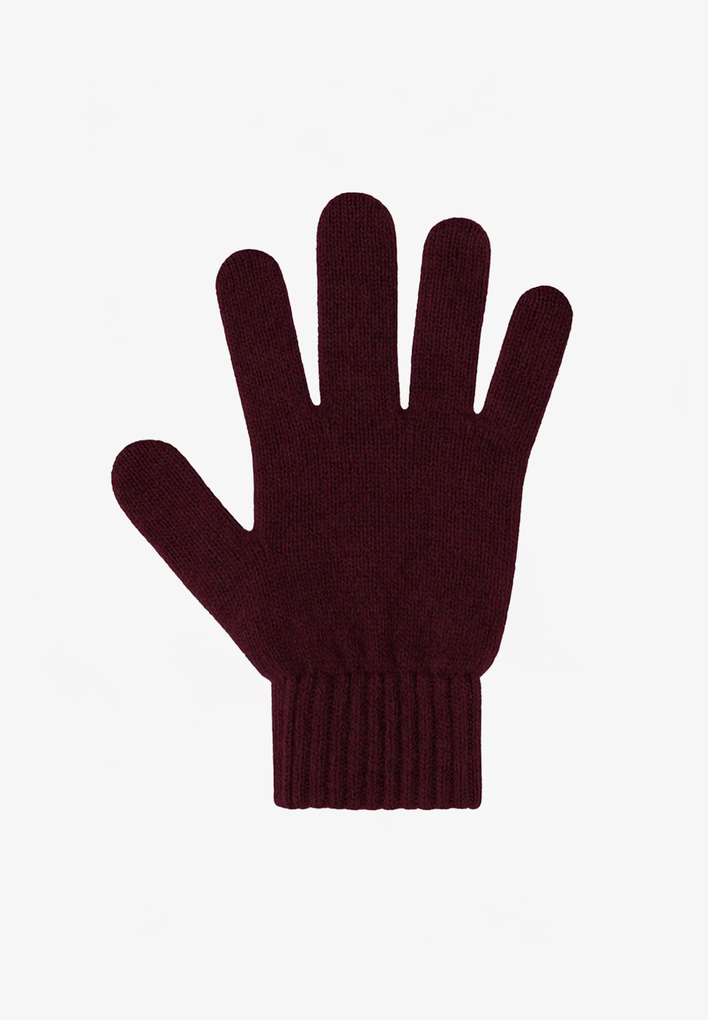 COLORFUL STANDARD - Merino Wool Gloves - Oxblood Red - BACKYARD